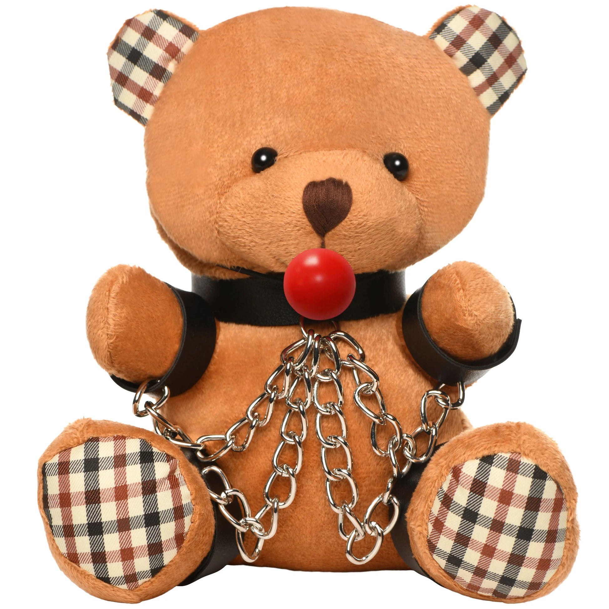 Gagged Teddy Bear Plush - Not Very Vanilla