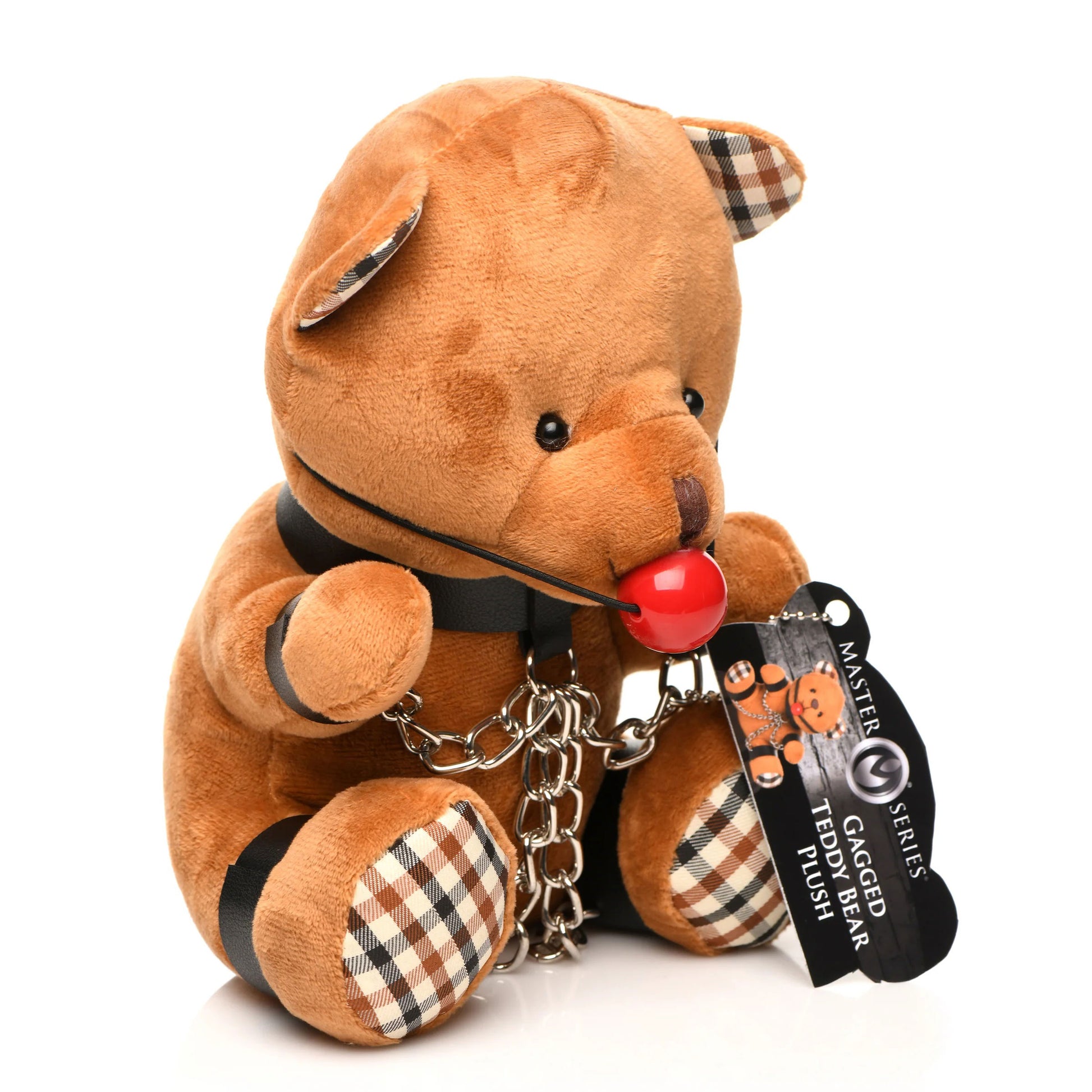 Gagged Teddy Bear Plush - Not Very Vanilla