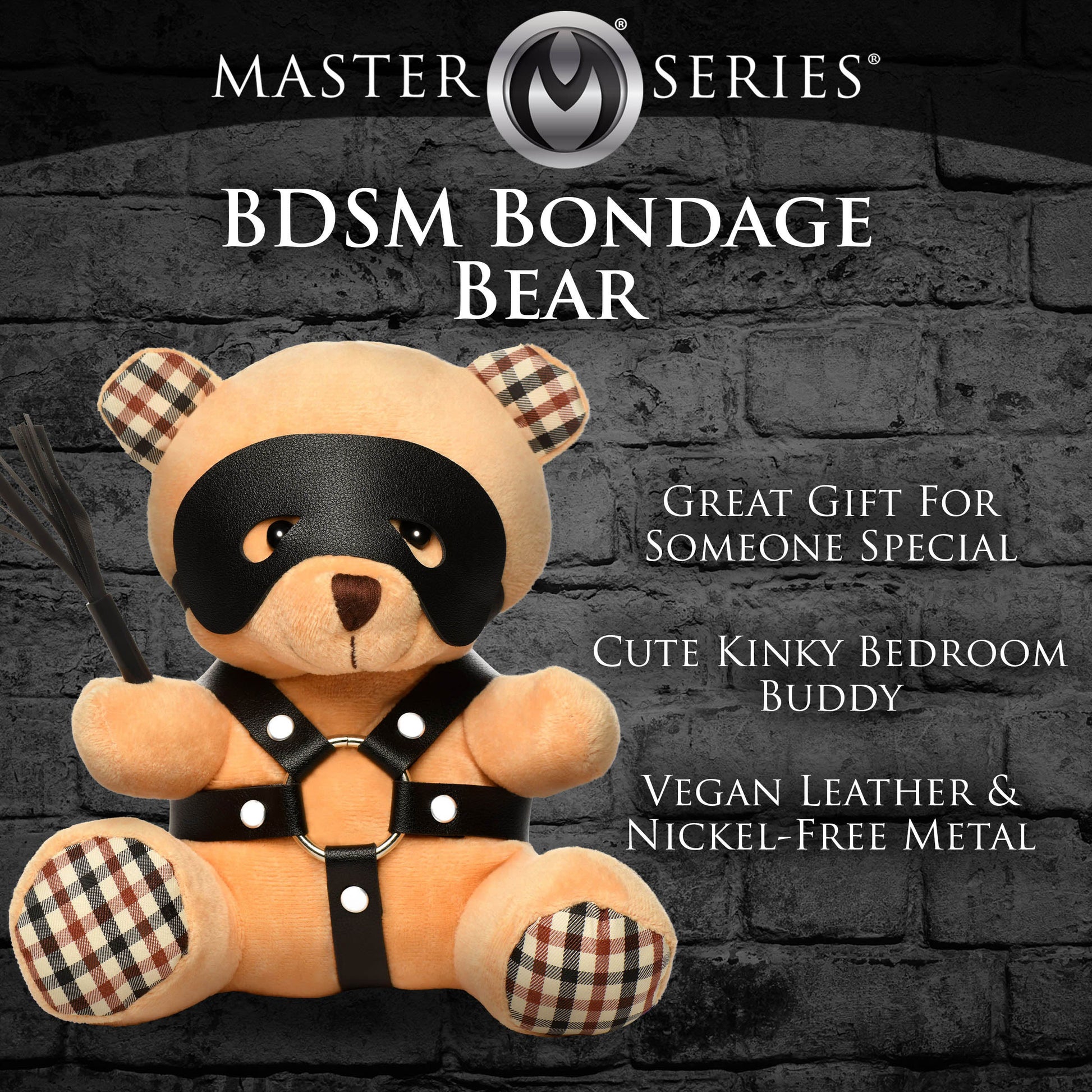 BDSM Teddy Bear Plush - Not Very Vanilla