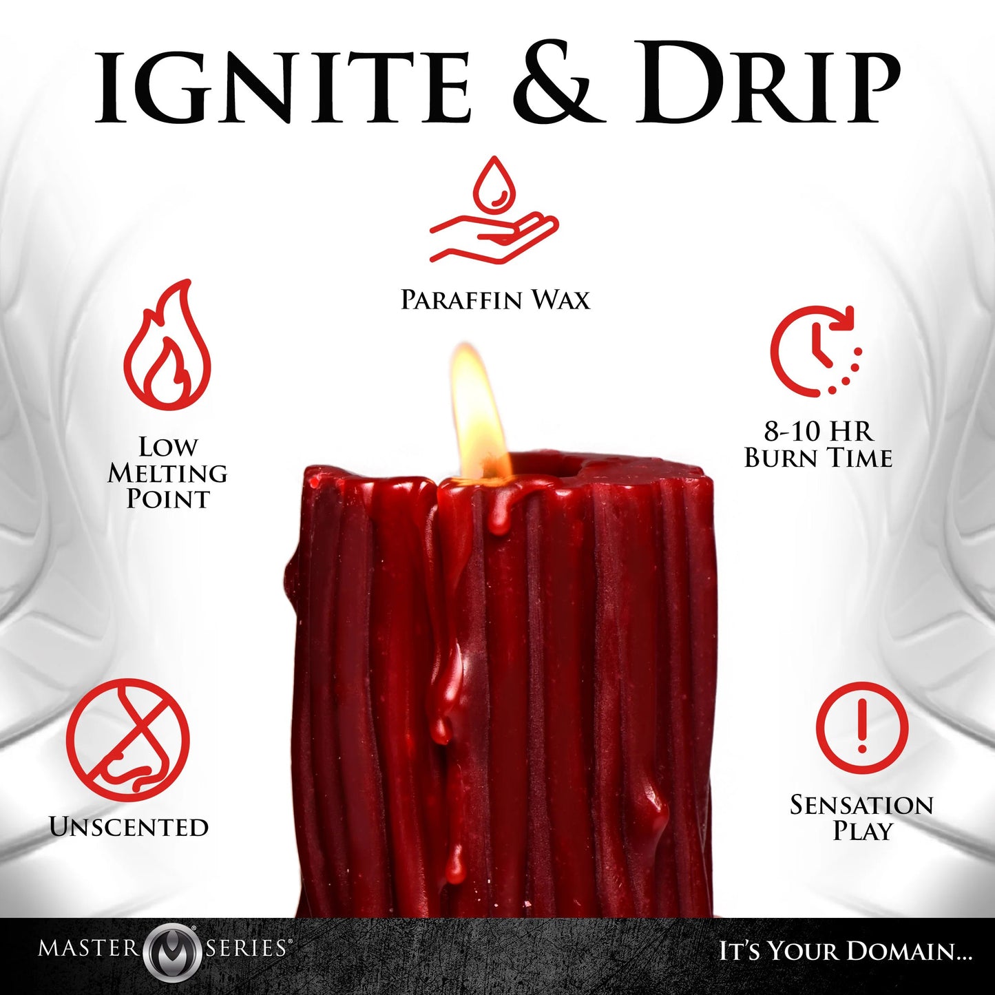 Thorn Drip Candle - Red - Not Very Vanilla