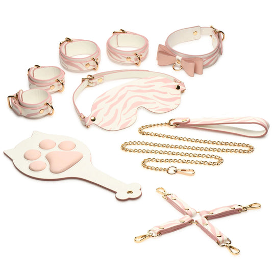 Pink Kitty Bondage Set - White/pink - Not Very Vanilla