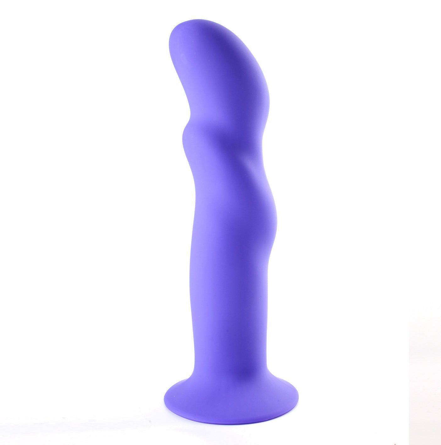 Riley Silicone Swirled Dong - Neon Purple - Not Very Vanilla