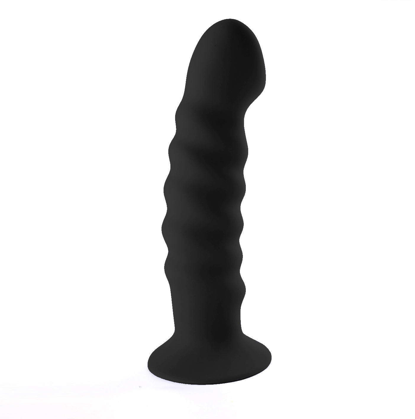 Kendall Silicone Dong Swirled Satin Finish - Black - Not Very Vanilla