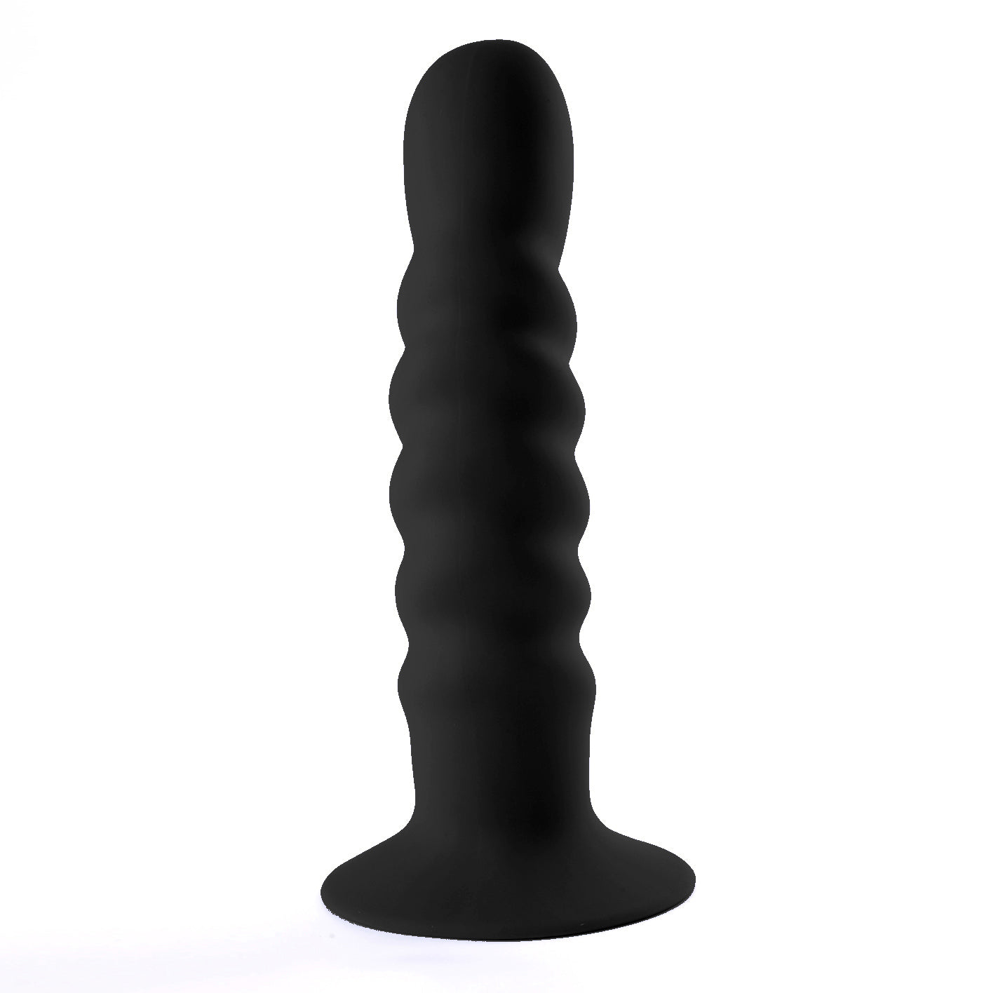 Kendall Silicone Dong Swirled Satin Finish - Black - Not Very Vanilla