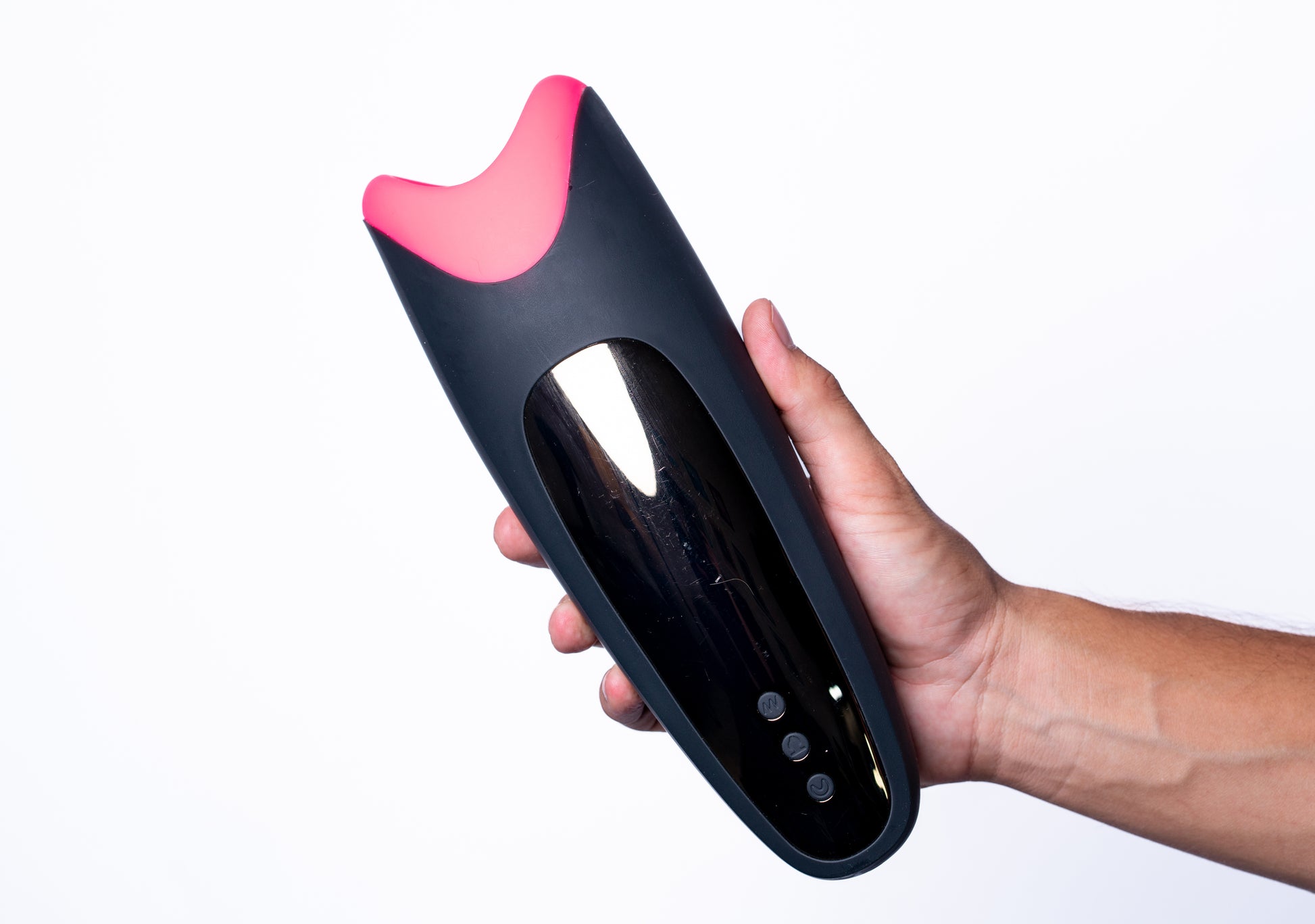 Piper USB Rechargeable Multi Function Masturbator With Suction - Black/pink - Not Very Vanilla