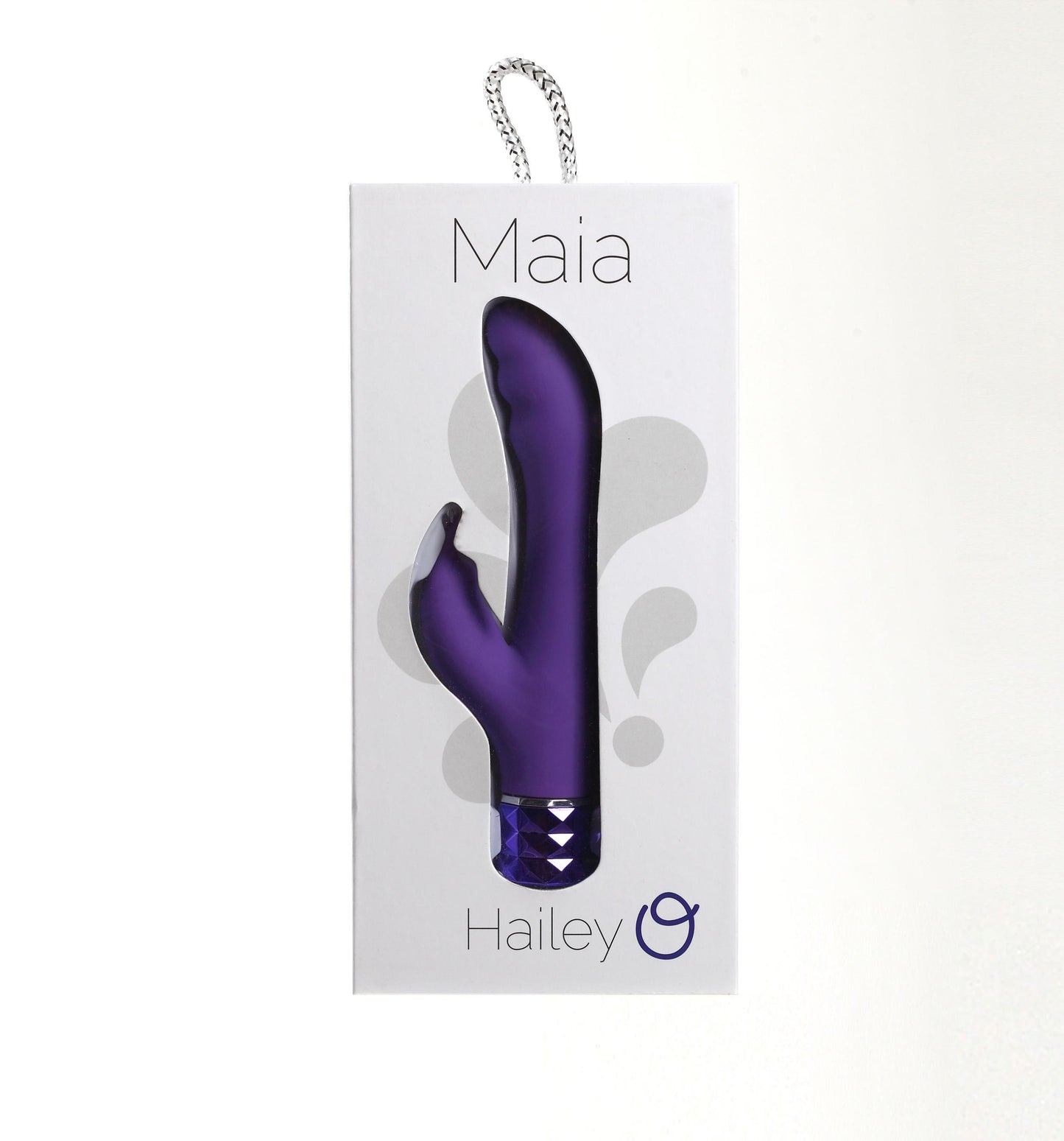 Hailey 10-Function Vibrating Rechargeable Dual  Vibe - Purple