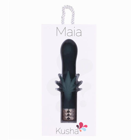 Kusha 420 Series Crystal Gems G-Spot Vibrator -  Green