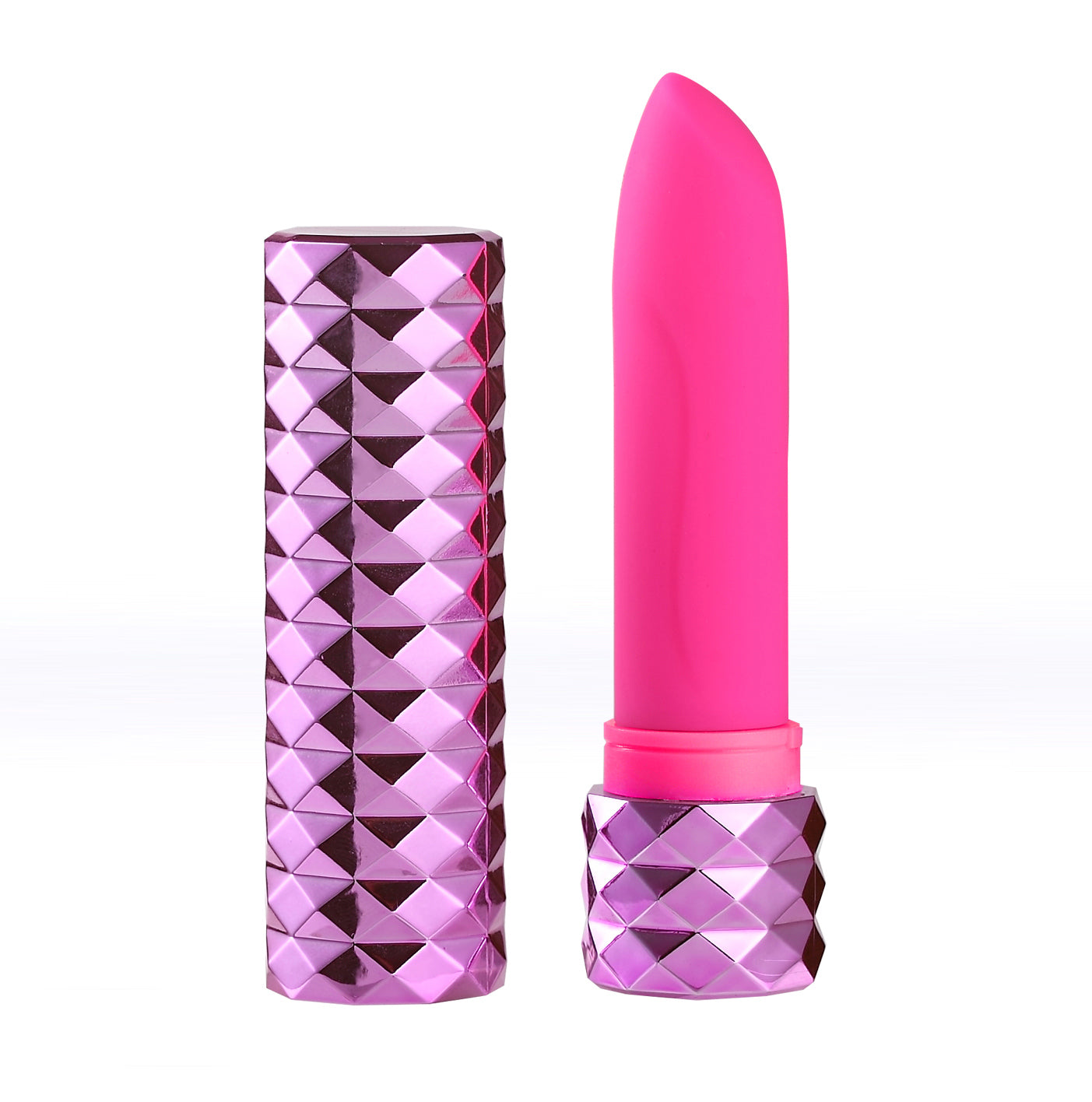 Roxie Crystal Gem Lipstick Bullet Vibrator - Pink