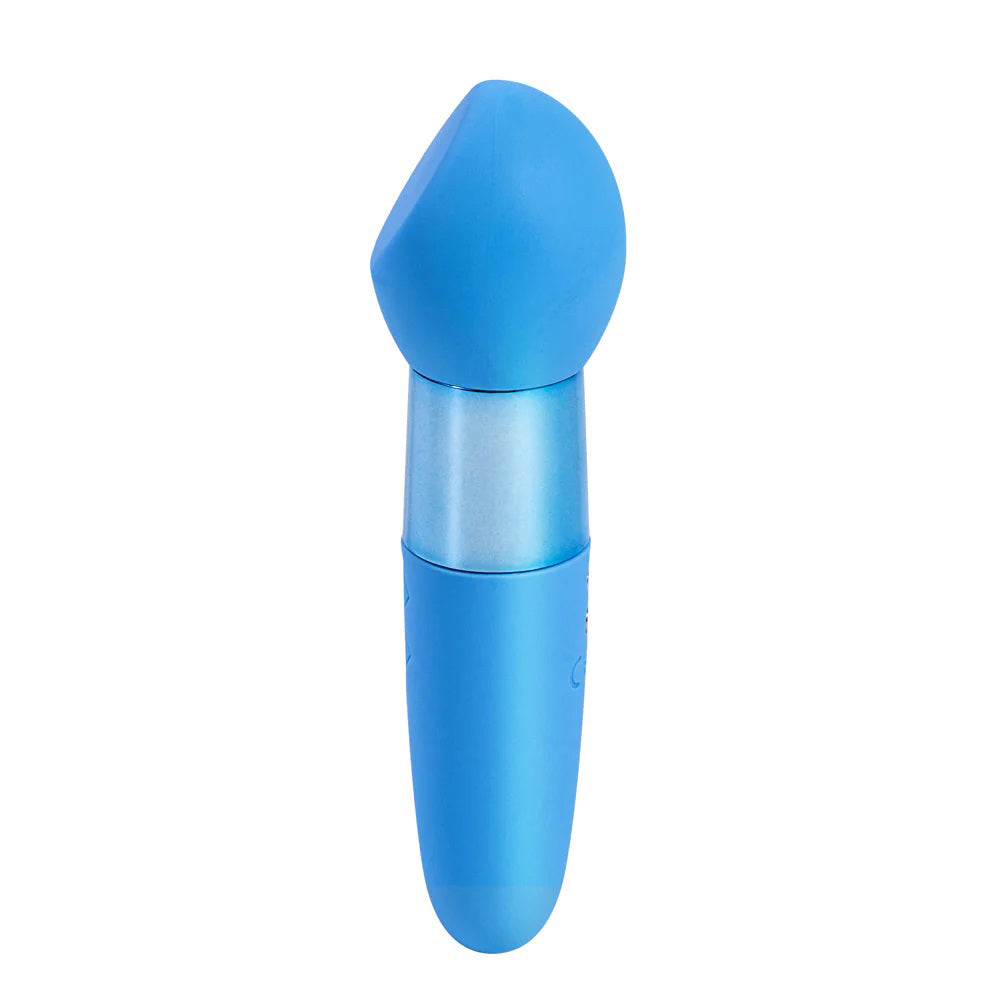 Rina Rechargeable Dual Motor Silicone 15- Function Vibrator - Blue