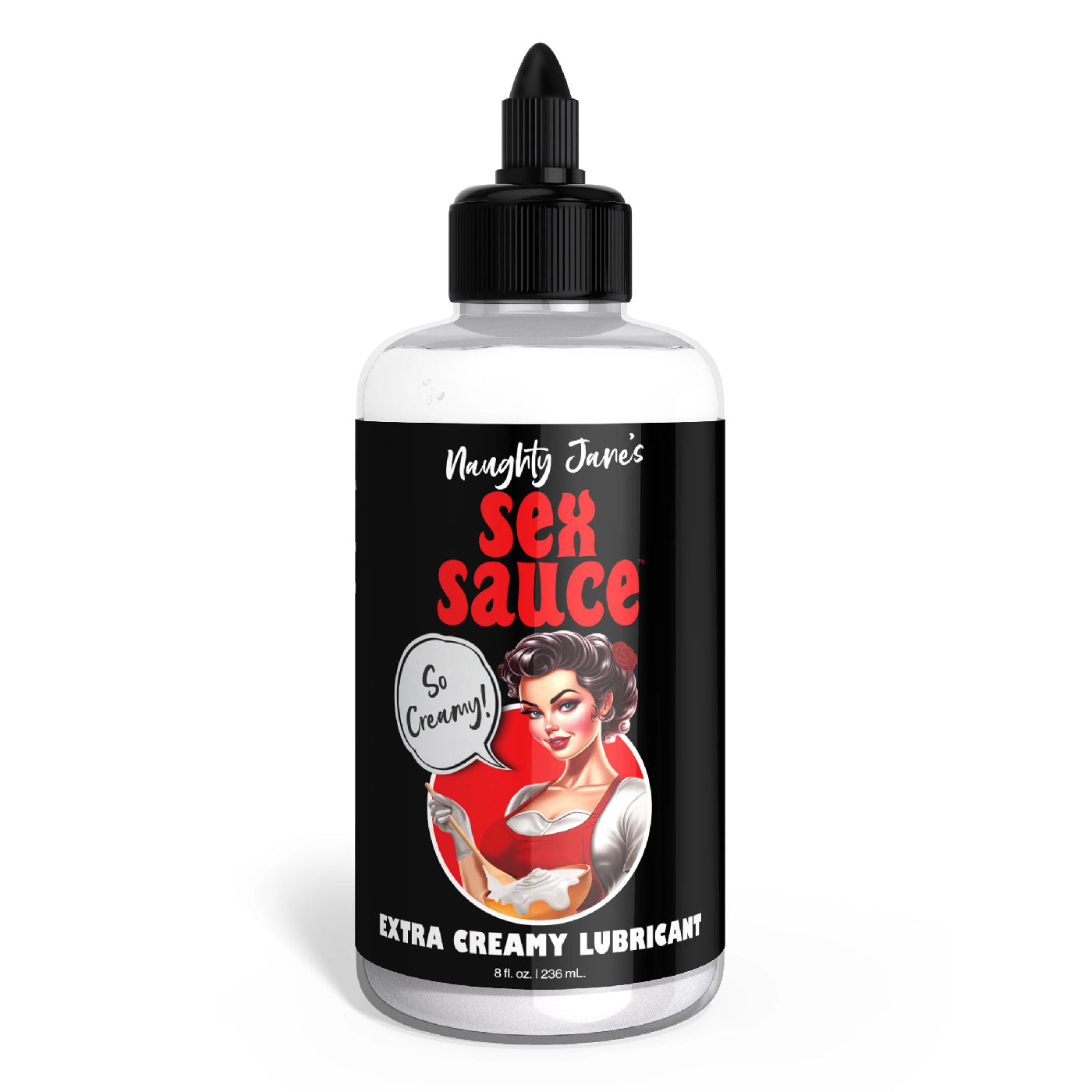 Naughty Jane's Sex Sauce Extra Creamy Lubricant 8 Oz - Not Very Vanilla