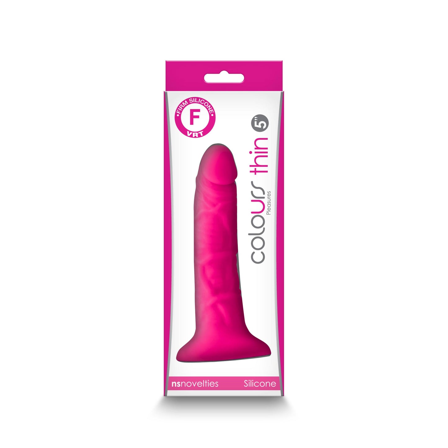 Colours - Pleasures - Thin 5 Inch Dildo - Pink - Not Very Vanilla