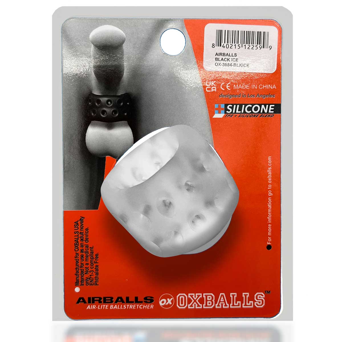 Airballs Air-Lite Vented Ball Stretcher - Clear Ice - Not Very Vanilla