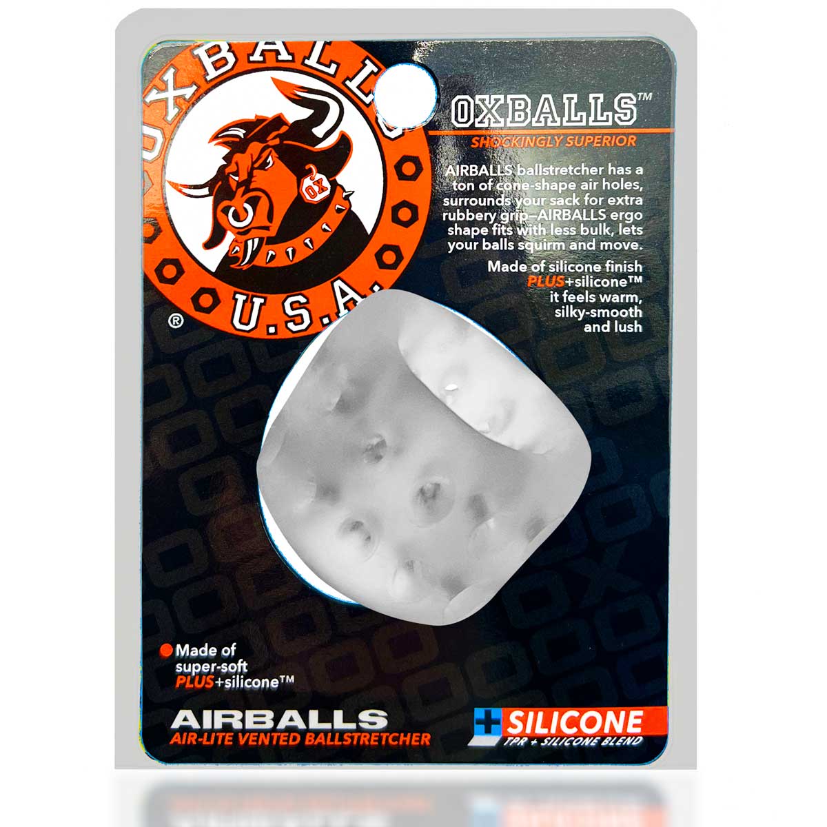 Airballs Air-Lite Vented Ball Stretcher - Clear Ice - Not Very Vanilla