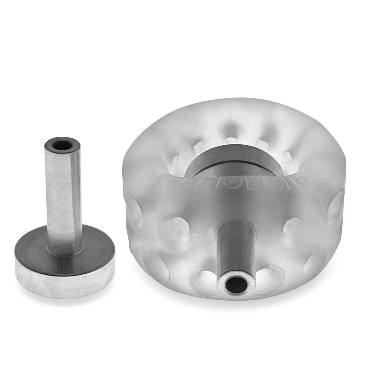 Airballs Electro Air-Lite Ballstretcher With Two 4mm Electro Contact - Clear Ice - Not Very Vanilla