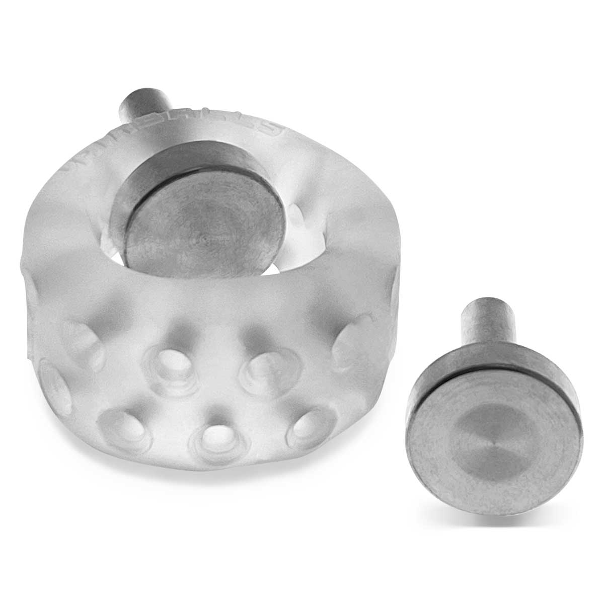 Airballs Electro Air-Lite Ballstretcher With Two 4mm Electro Contact - Clear Ice - Not Very Vanilla