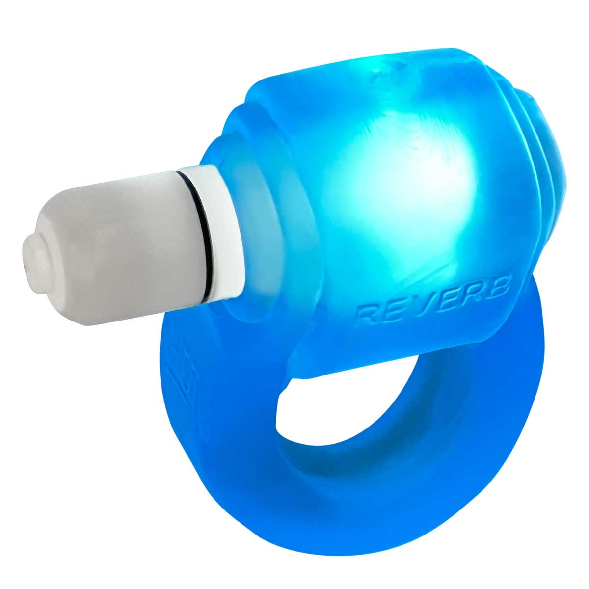 Glowdick Cockring With Led - Blue Ice - Not Very Vanilla