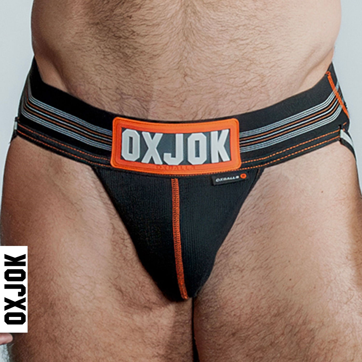 Slingjock Upthrust Slider-Strap Jock Black Iron - Large - Not Very Vanilla