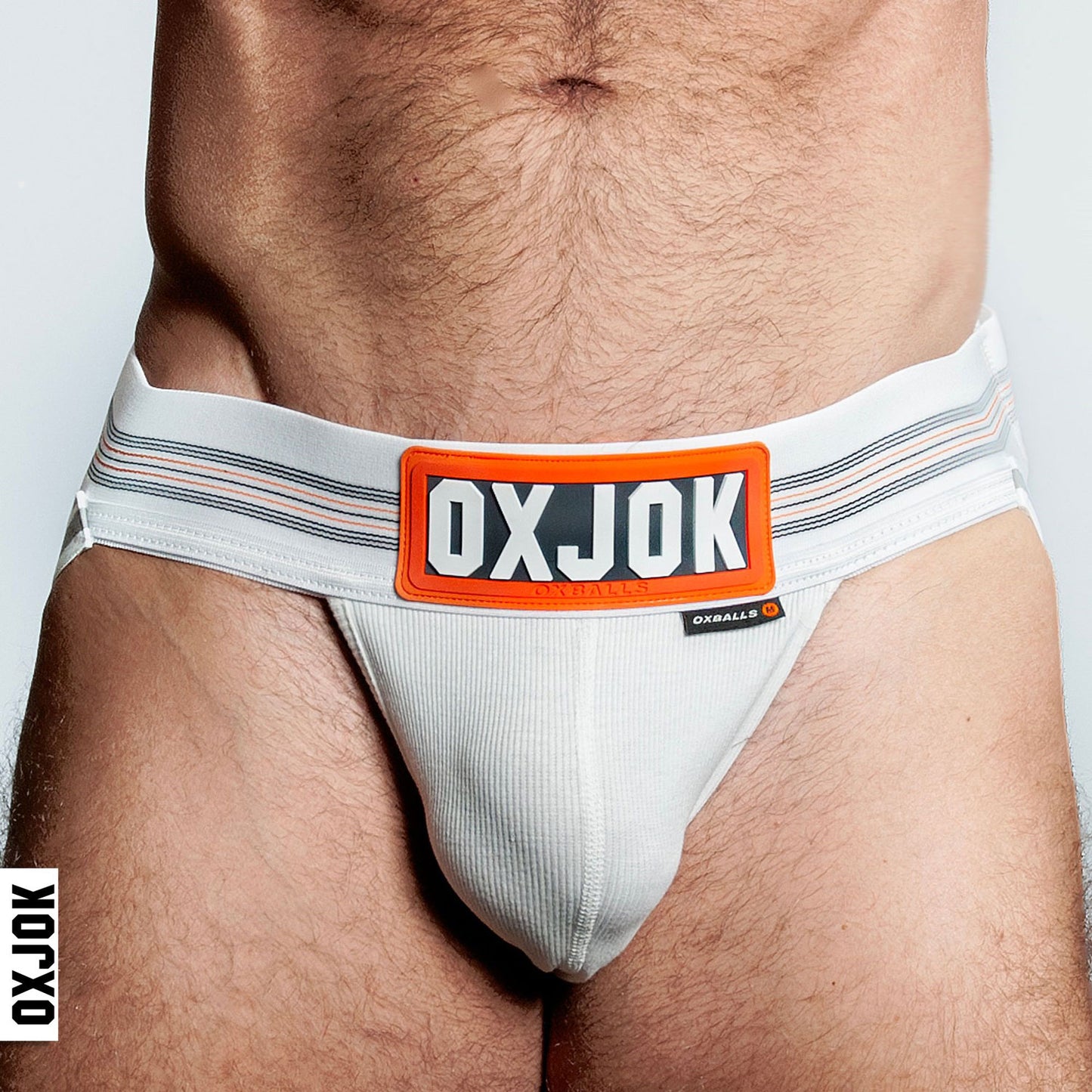 Slingjock Upthrust Slider-Strap Jock White Snow - Large - Not Very Vanilla