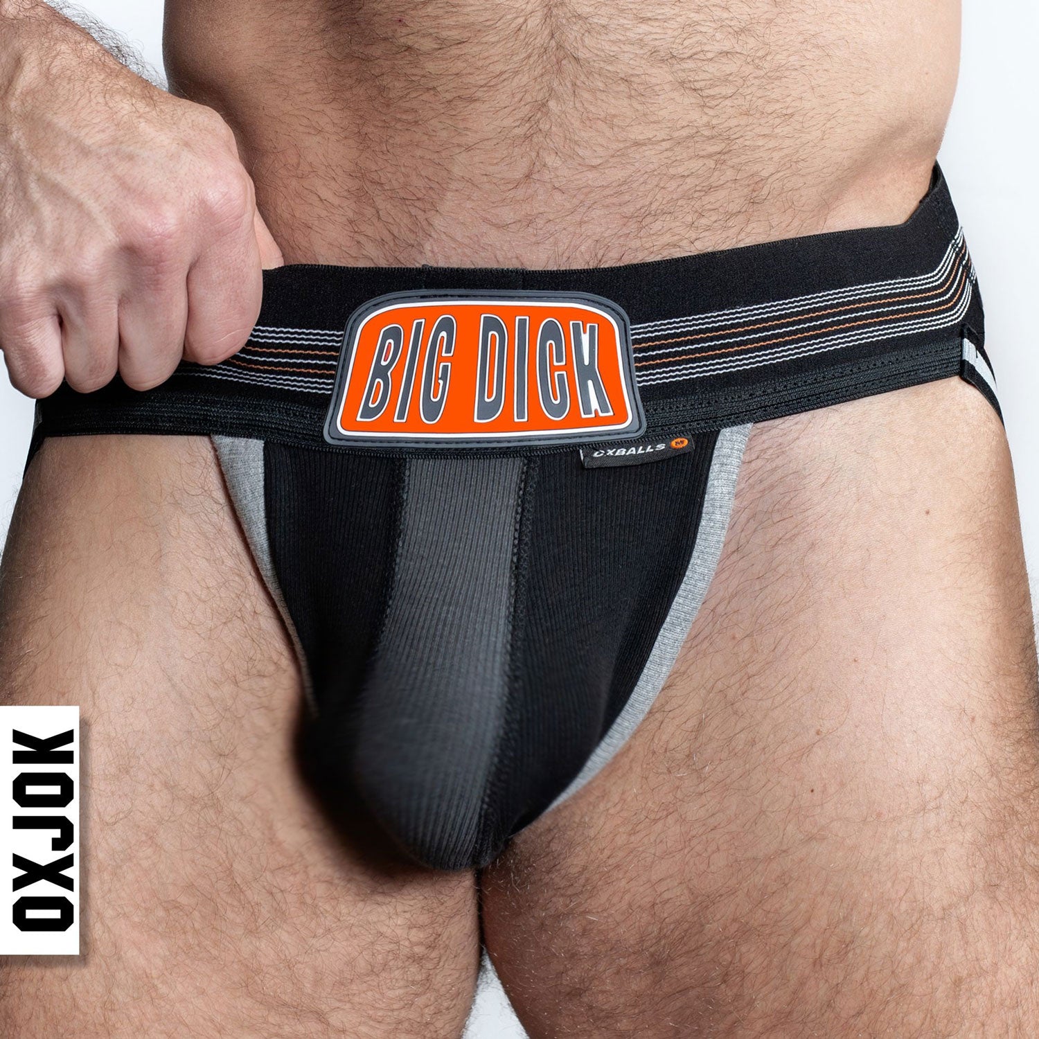 Bulger the Big Pouch Jock Black Iron Large - Not Very Vanilla