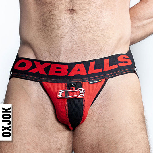 Fisterjock 3d Fist Tagger Jock Black/red Medium - Not Very Vanilla