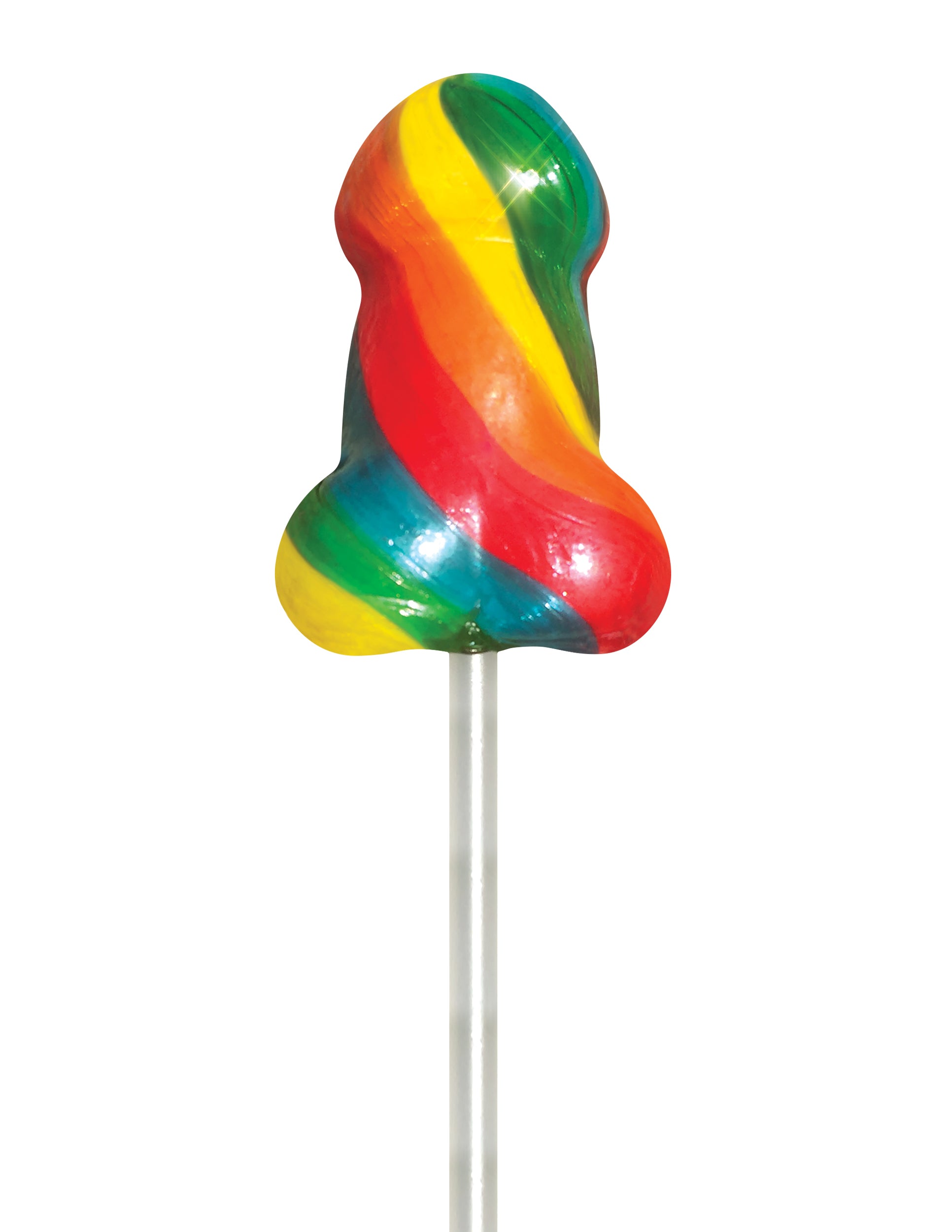 Rainbow Pecker Pops - 72 Count Fishbowl - Not Very Vanilla