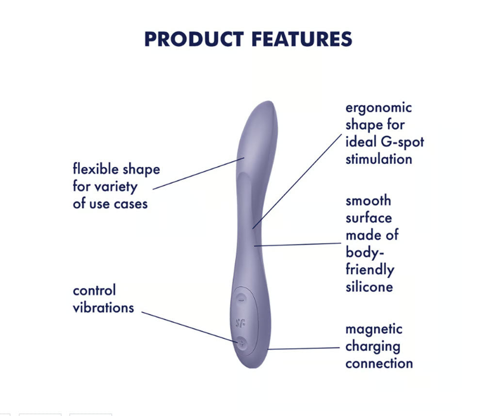 Satisfyer G-Spot Flex 2 - Multi Vibrator - Dark Violet - Not Very Vanilla