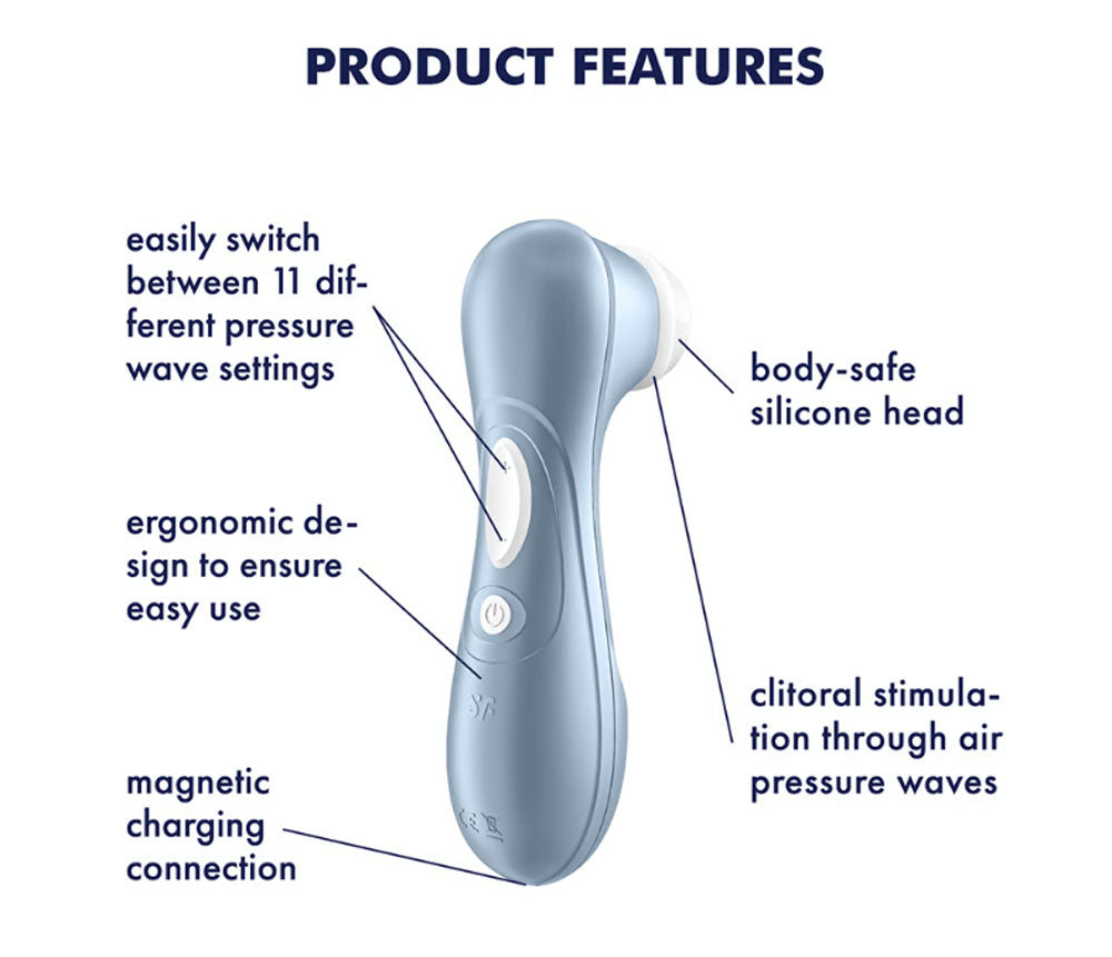 Satisfyer Pro 2 - Air Pulse Stimulator - Blue - Not Very Vanilla