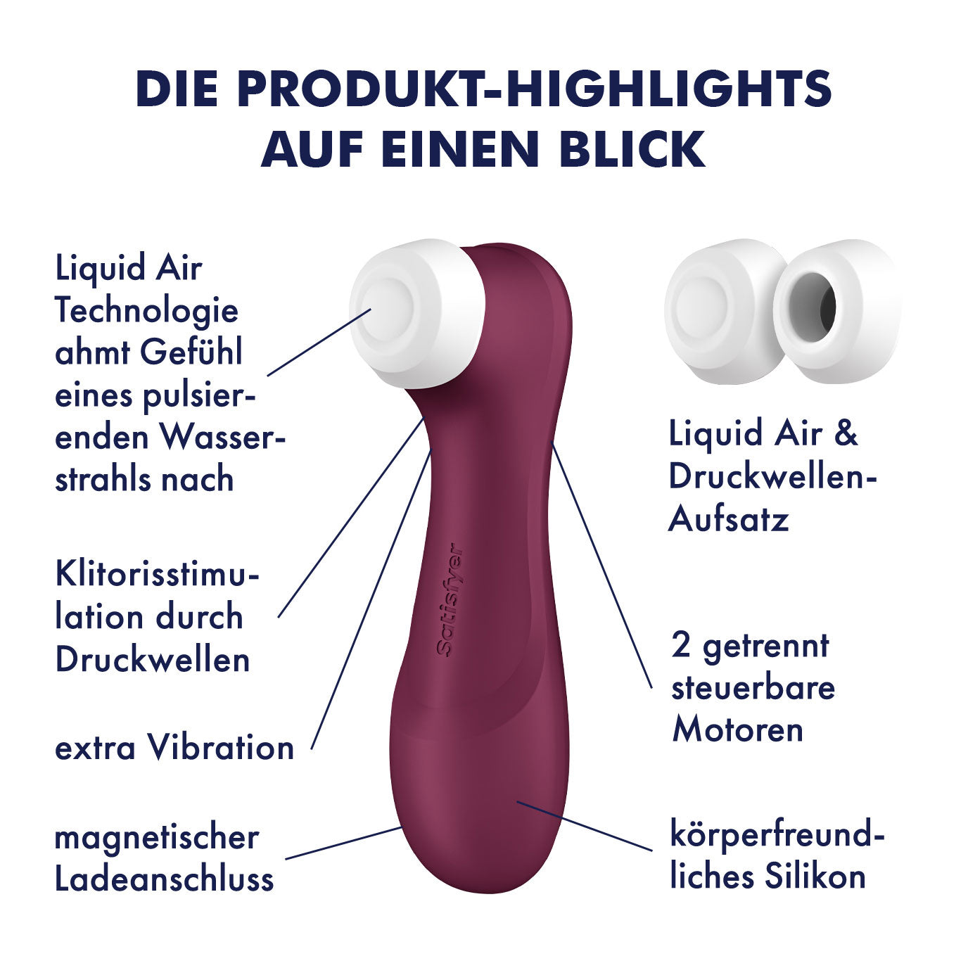 Satisfyer Pro 2 Generation 3 Connect App Liquid Air Technology - Wine Red - Not Very Vanilla