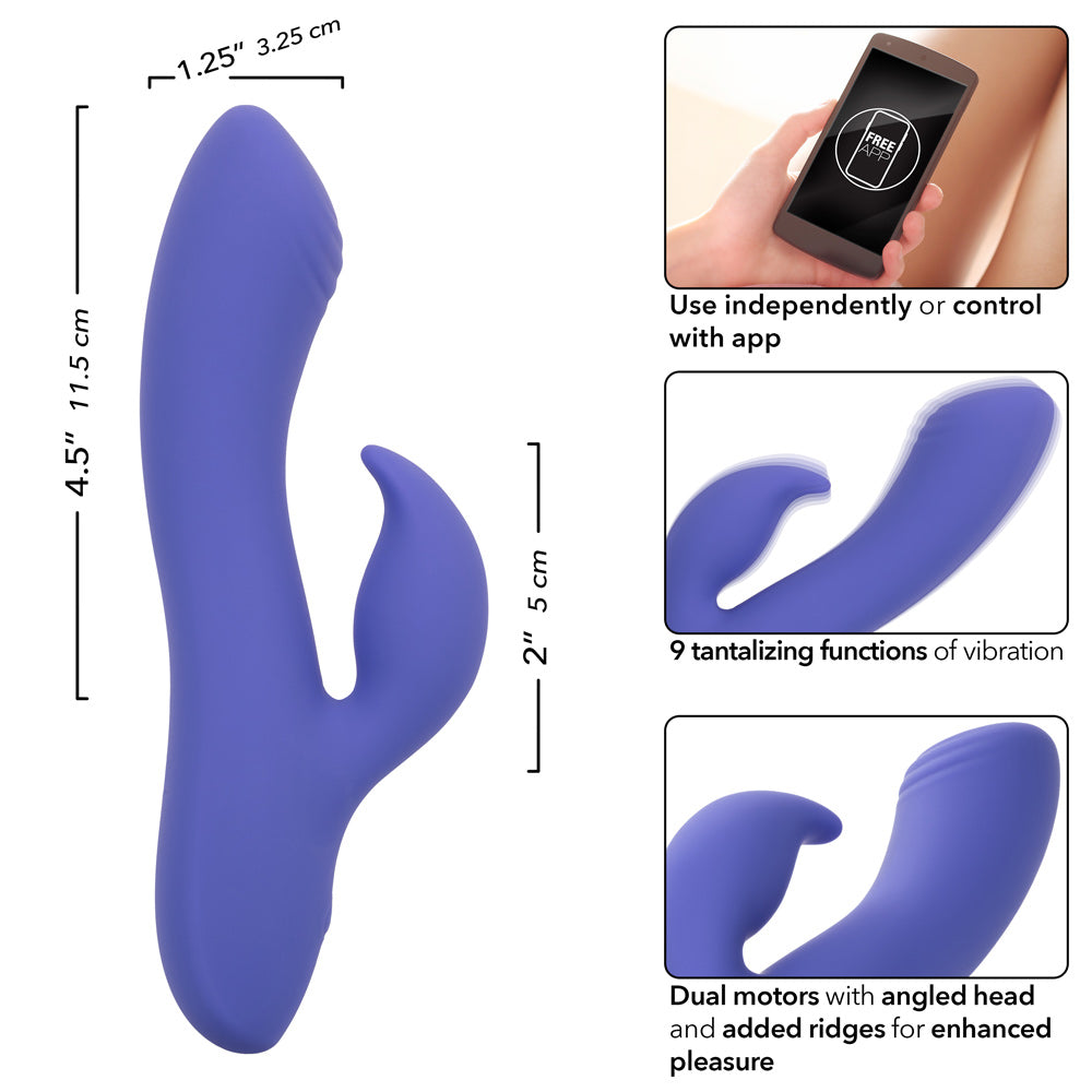 Calexotics Connect Dual Stimulator - Periwinkle - Not Very Vanilla