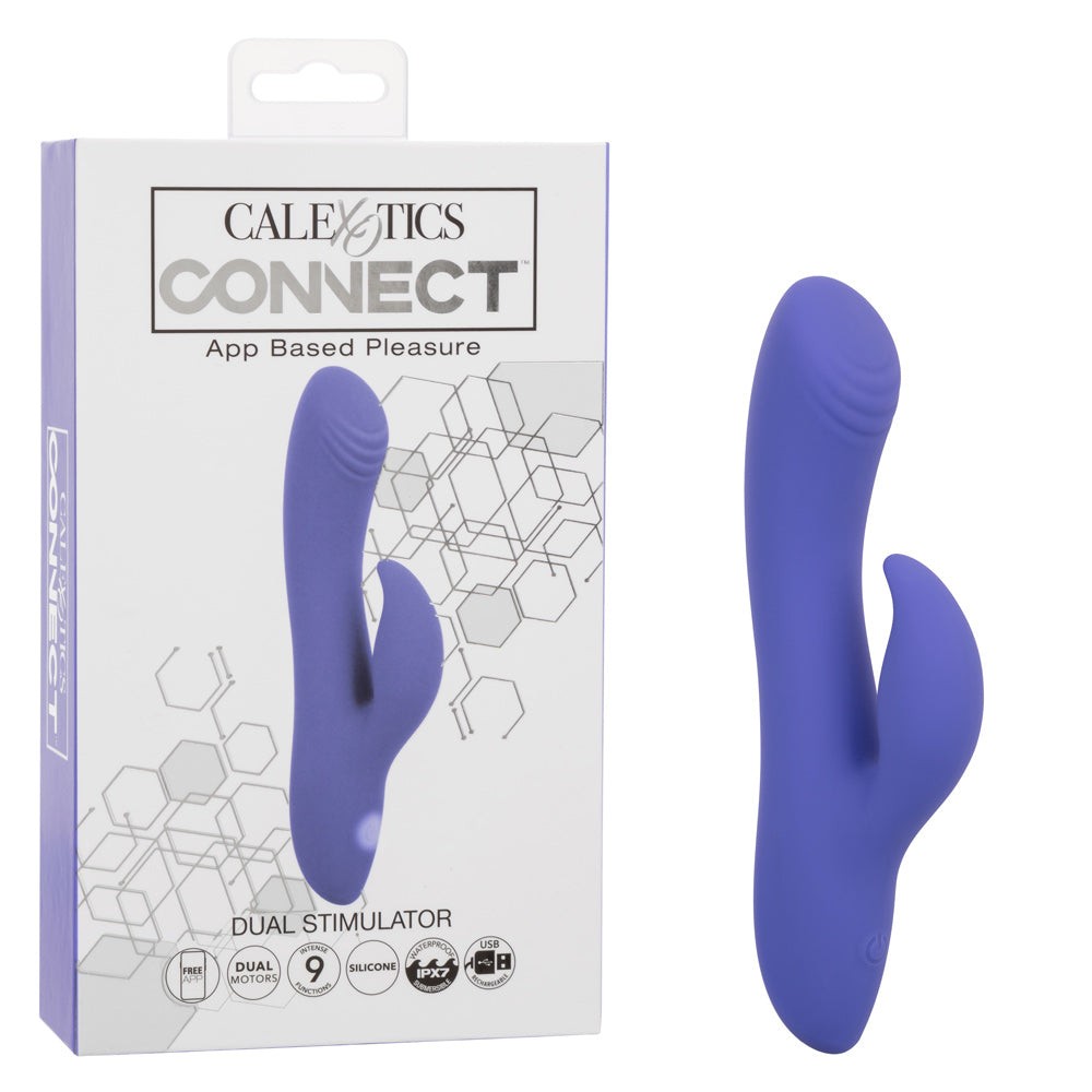 Calexotics Connect Dual Stimulator - Periwinkle - Not Very Vanilla