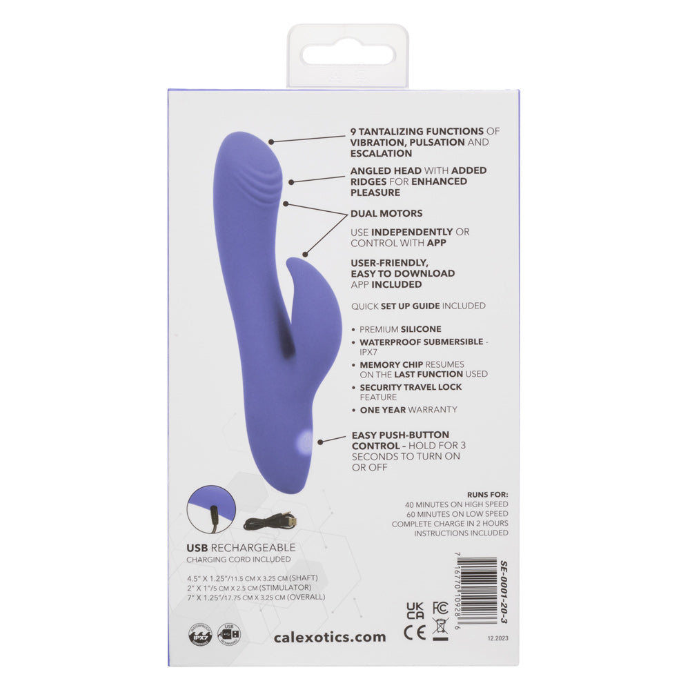 Calexotics Connect Dual Stimulator - Periwinkle - Not Very Vanilla