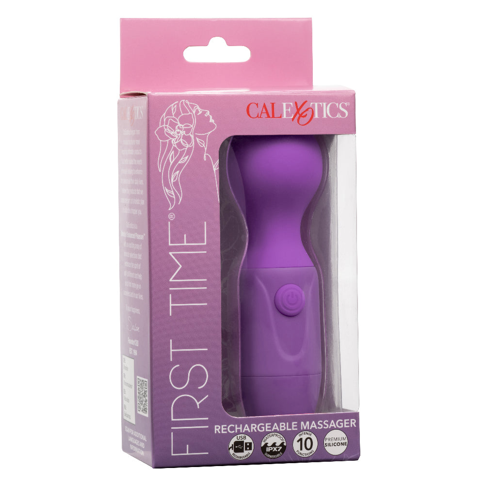 First Time Rechargeable Massager - Purple - Not Very Vanilla