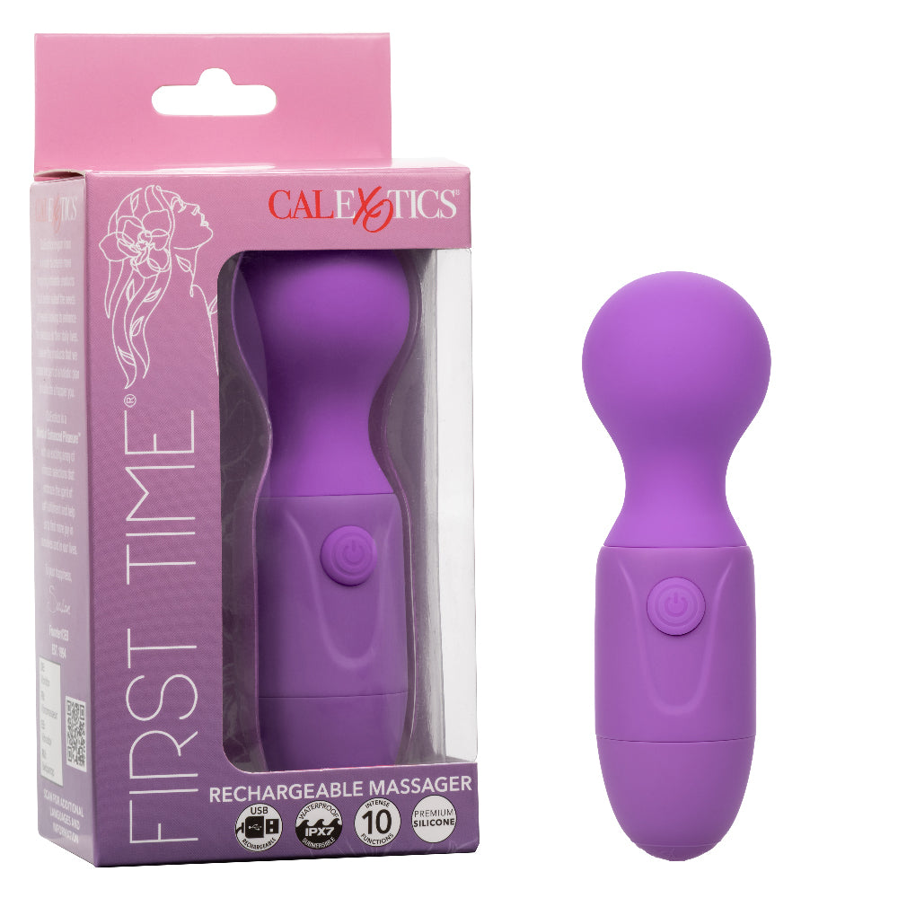 First Time Rechargeable Massager - Purple - Not Very Vanilla