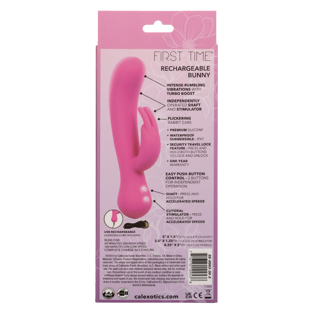 First Time Rechargeable Bunny - Pink - Not Very Vanilla