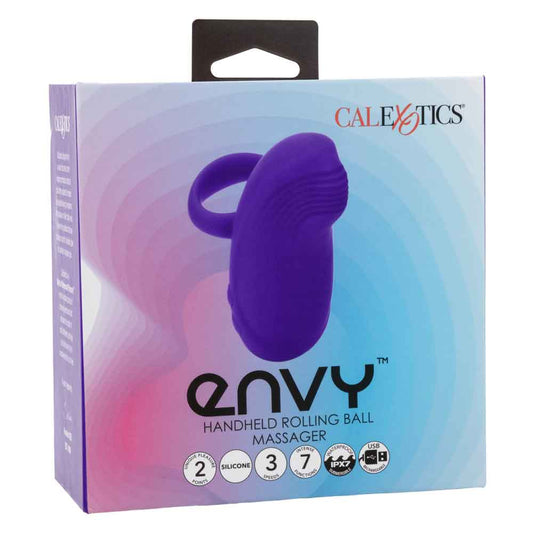 Envy Handheld Rolling Ball Massager - Purple - Not Very Vanilla