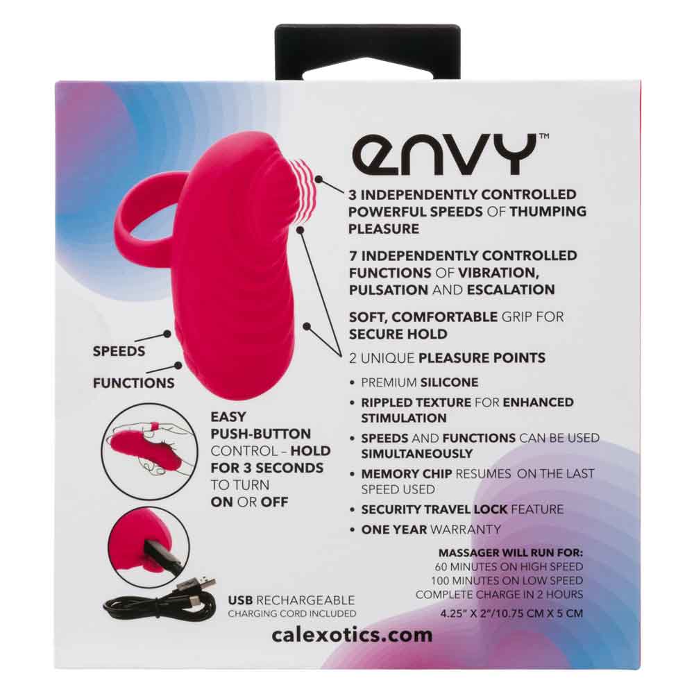 Envy Handheld Thumping Massager - Pink - Not Very Vanilla