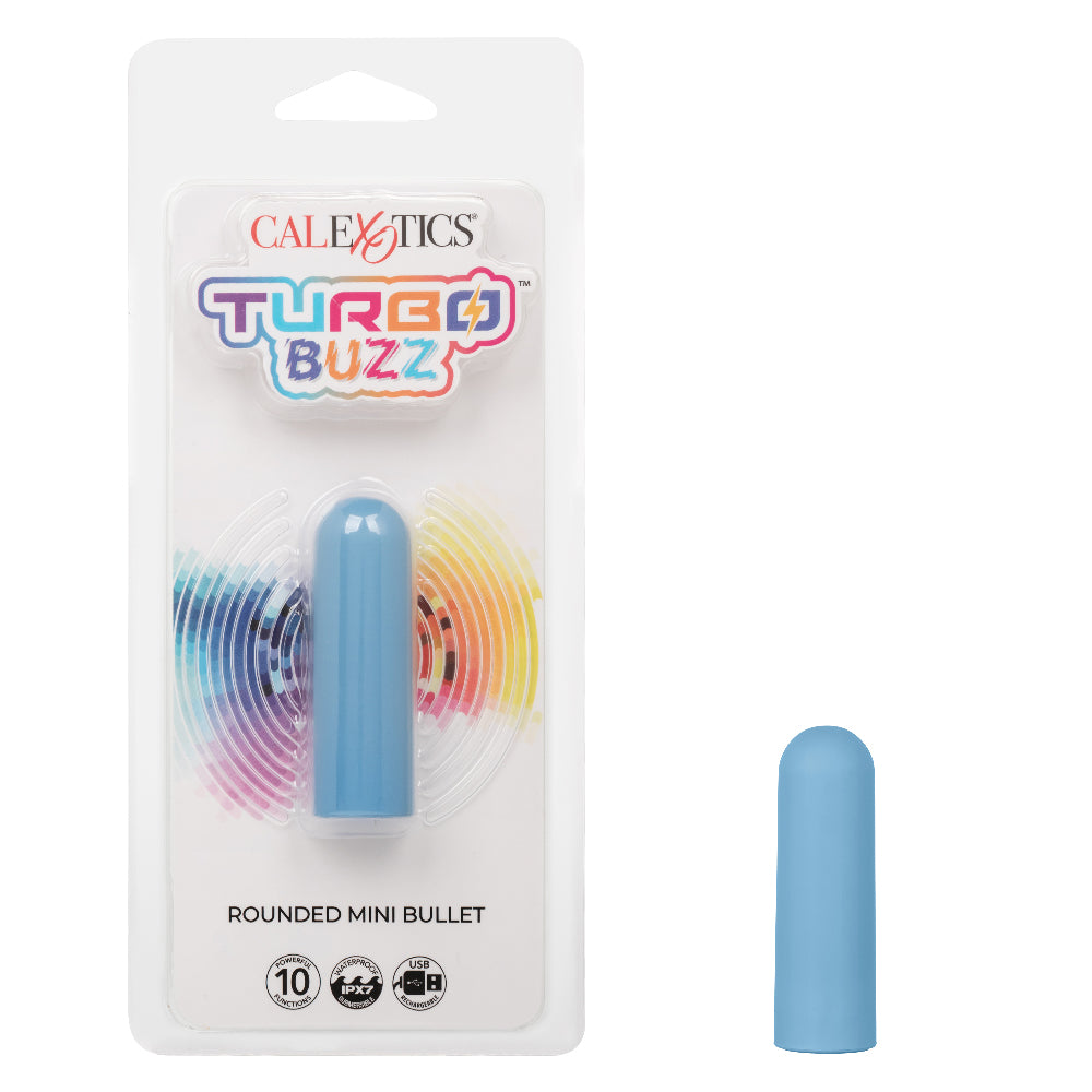 Turbo Buzz Rounded Mini Bullet - Blue - Not Very Vanilla