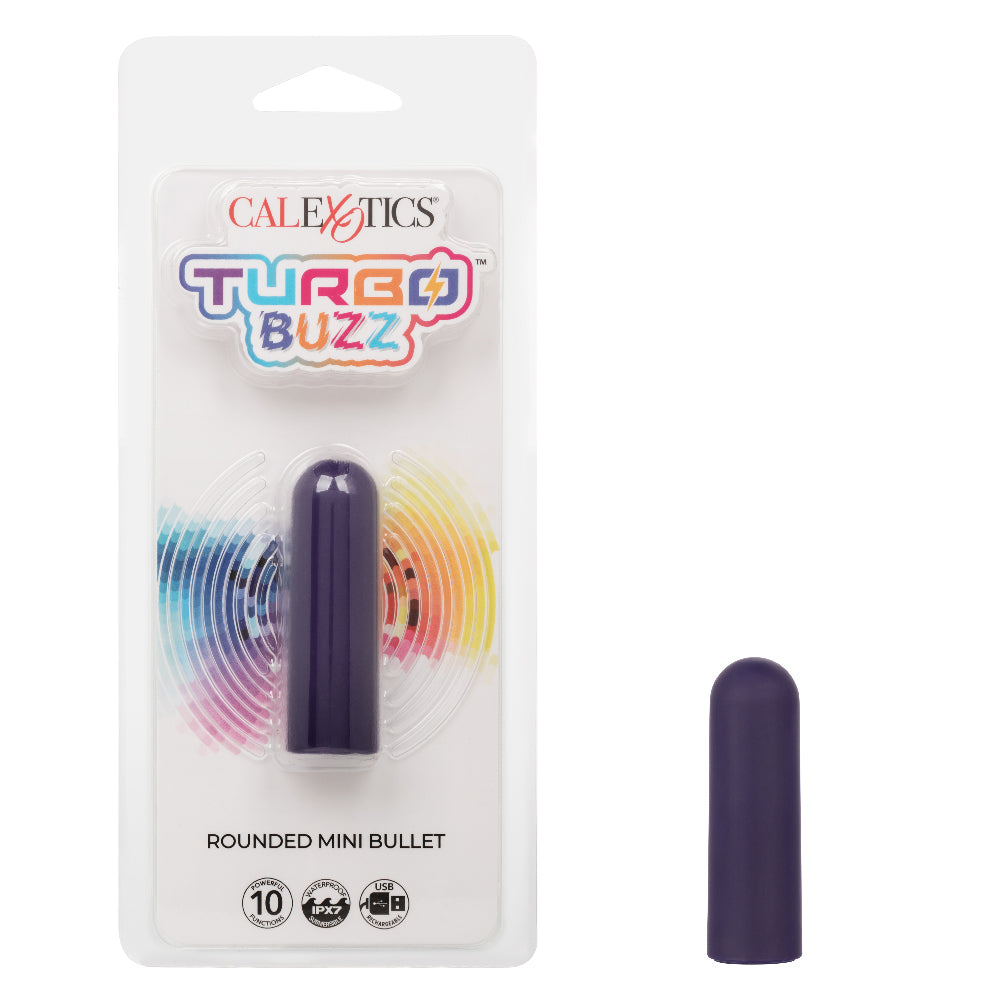 Turbo Buzz Rounded Mini Bullet - Purple - Not Very Vanilla