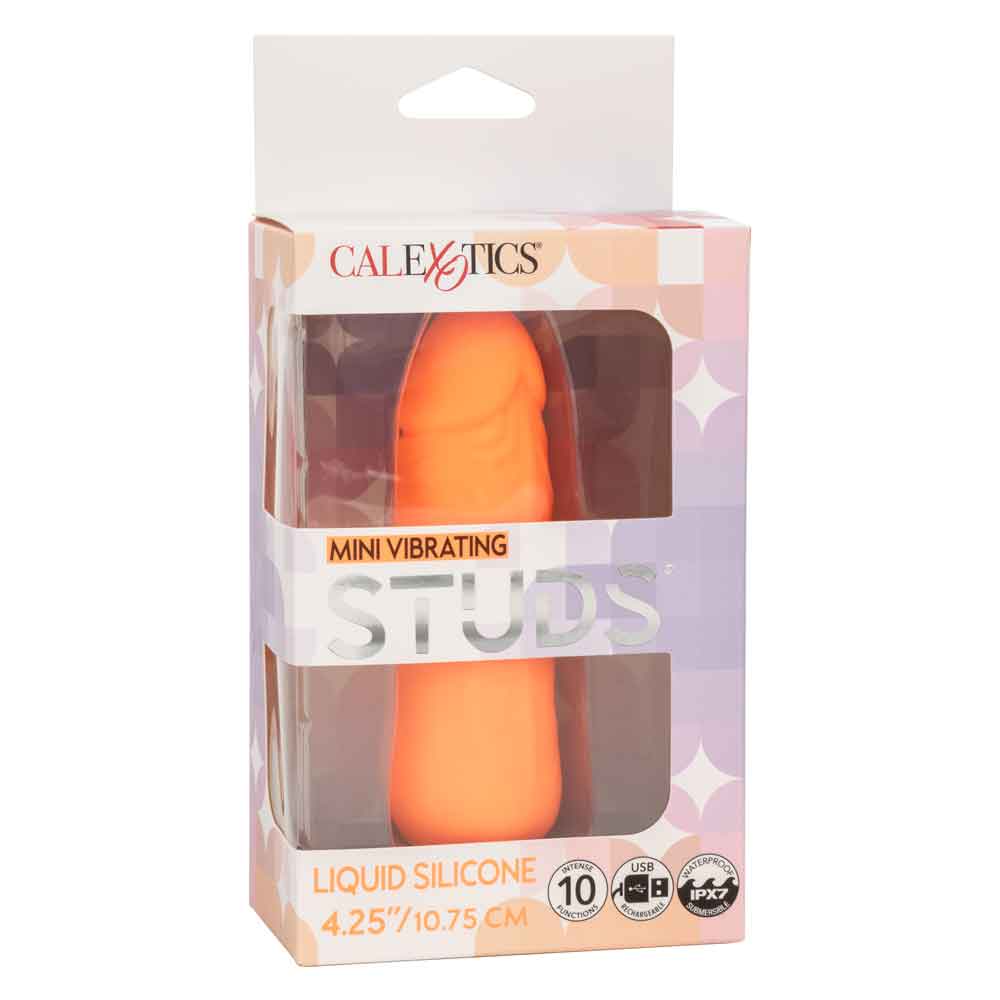 Mini Vibrating Studs - Orange - Not Very Vanilla