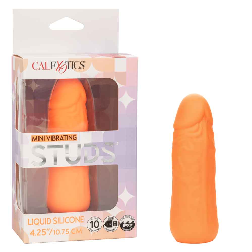 Mini Vibrating Studs - Orange - Not Very Vanilla