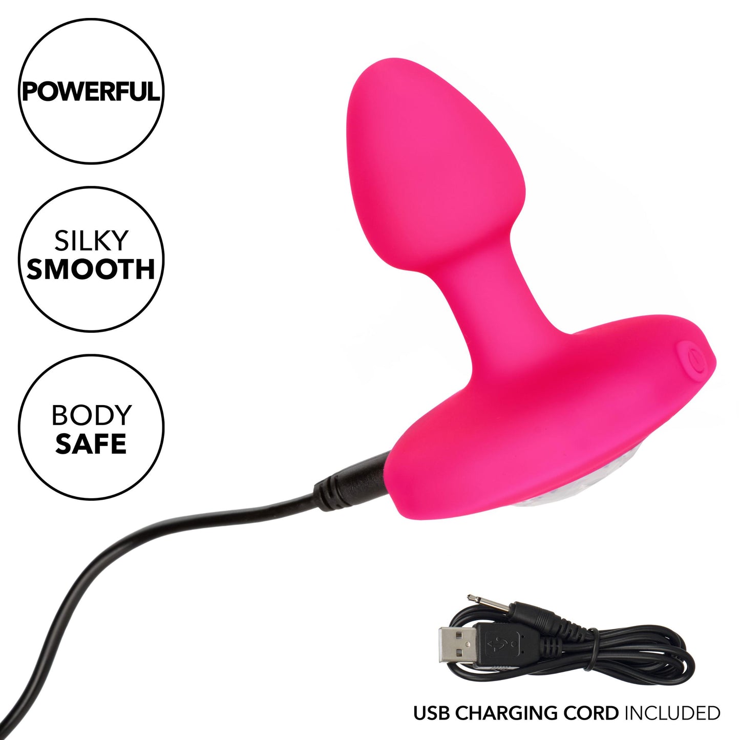 Cheeky Gems - Small Rechargeable Vibrating Probe - Vibrating Probe - Pink - Not Very Vanilla