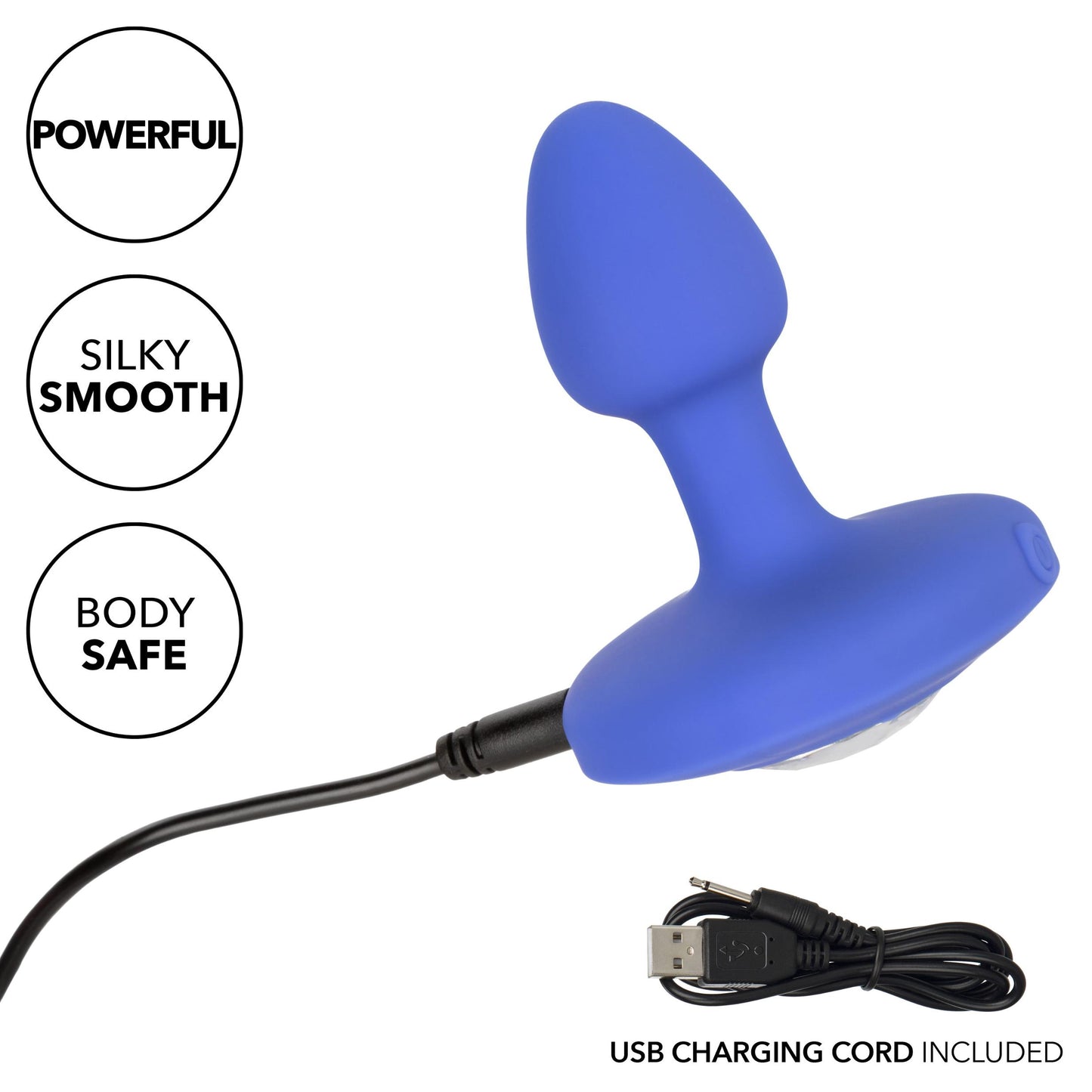 Cheeky Gems - Small Rechargeable Vibrating Probe - Vibrating Probe - Blue - Not Very Vanilla