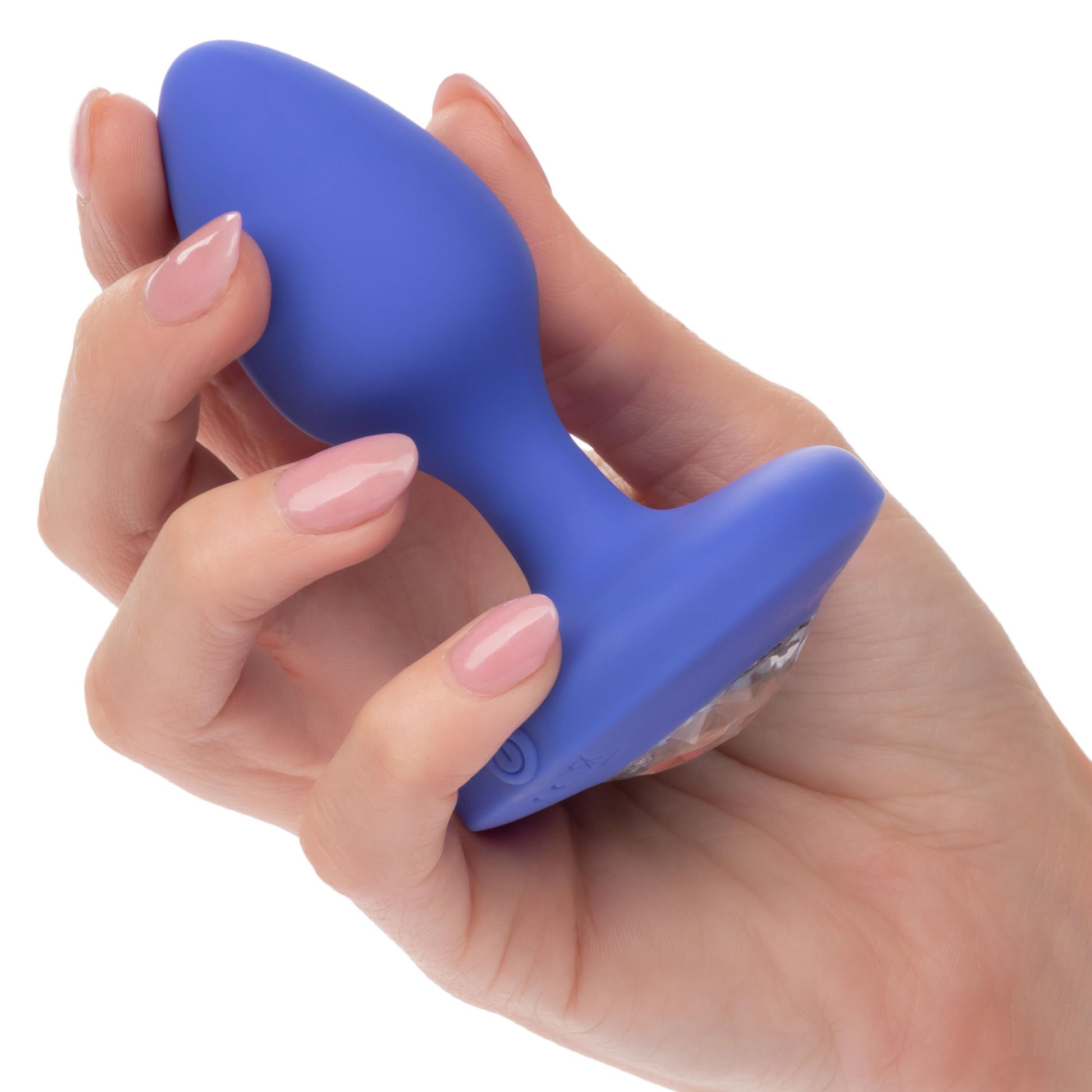 Cheeky Gems - Medium Rechargeable Vibrating Probe - Blue - Not Very Vanilla