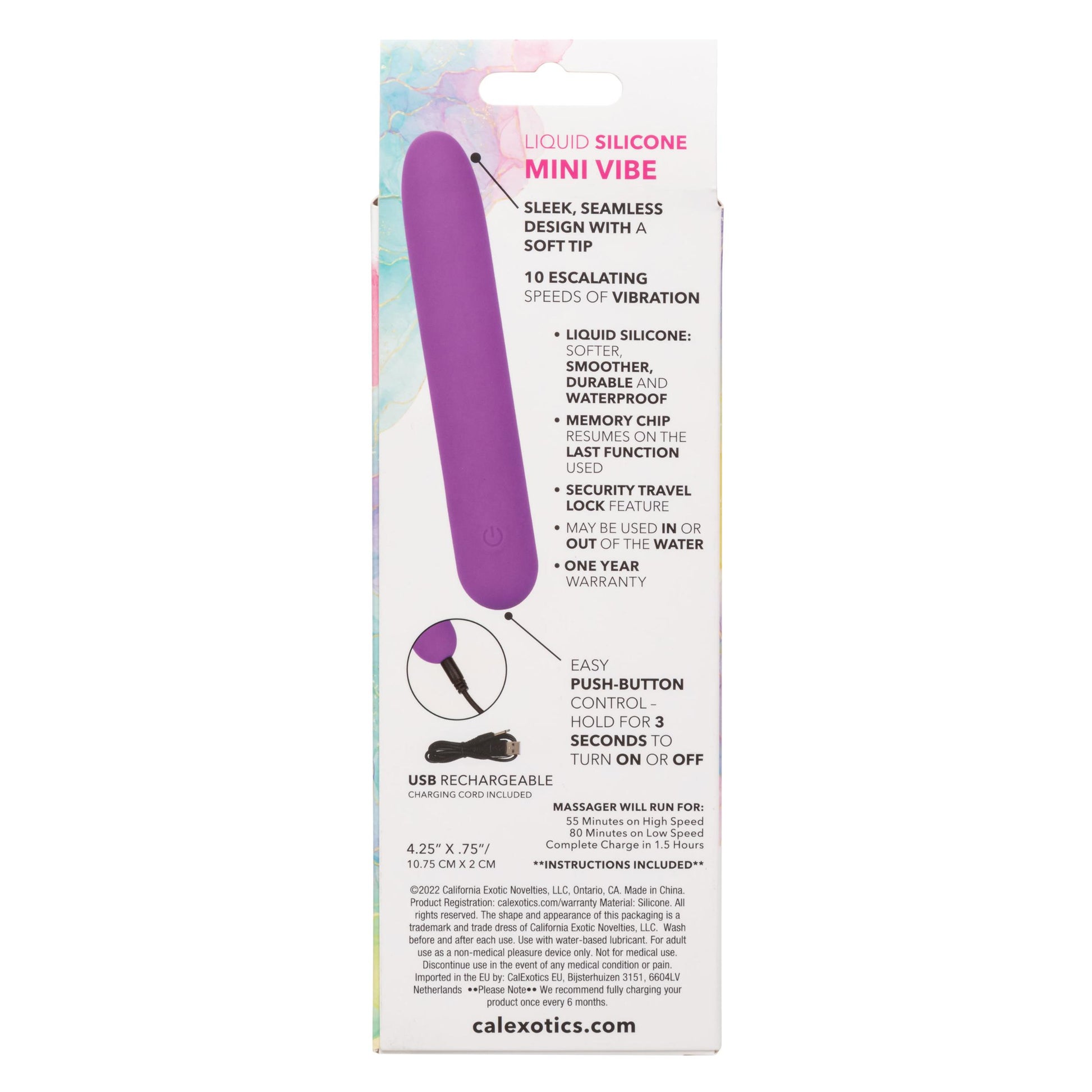 Bliss Liquid Silicone Mini G Vibe - Purple - Not Very Vanilla