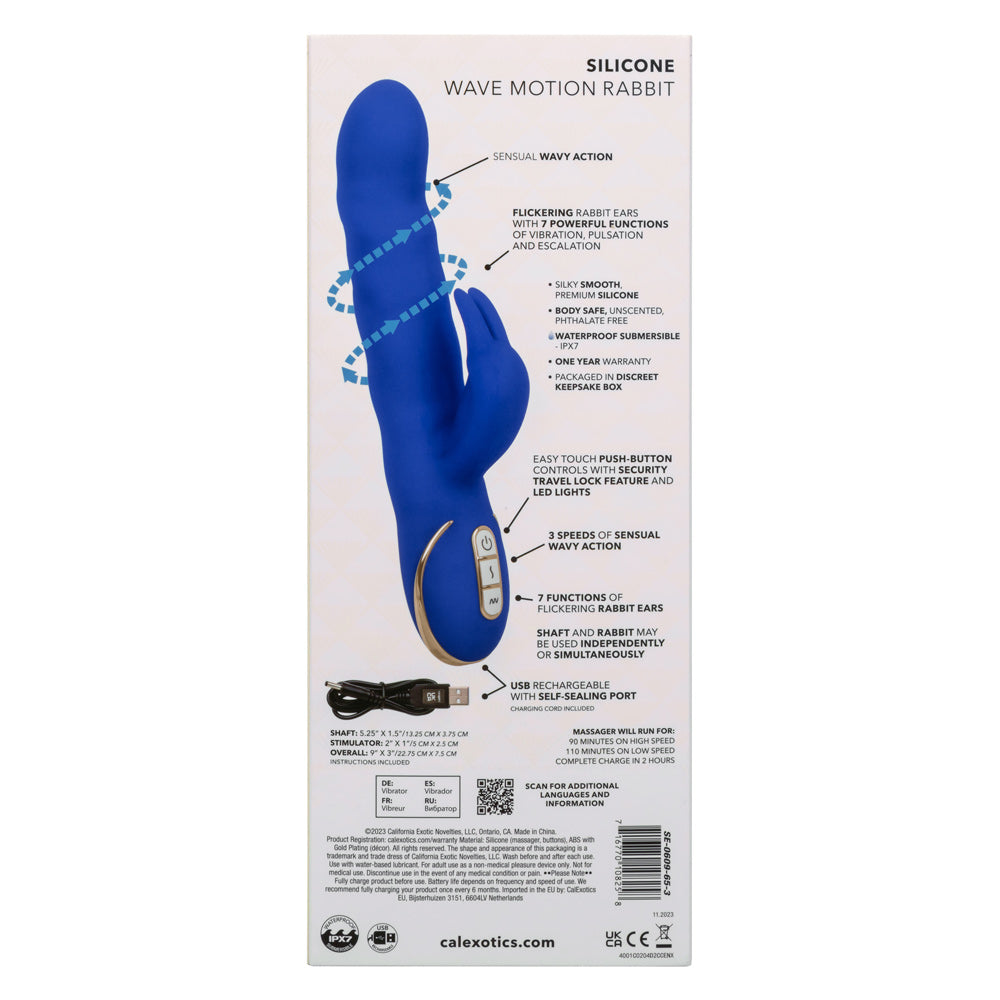 Jack Rabbit Signature Silicone Wave Motion Rabbit - Blue - Not Very Vanilla