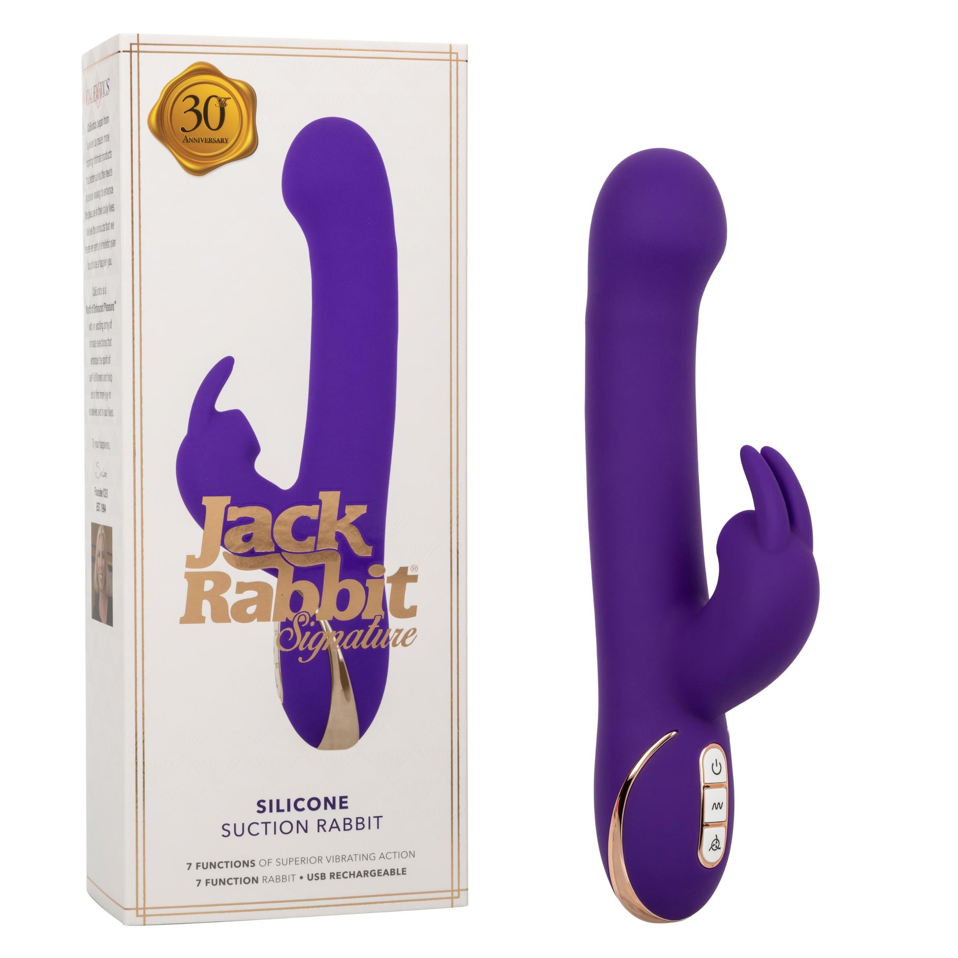 Jack Rabbit Signature Silicone Suction Rabbit - Purple - Not Very Vanilla