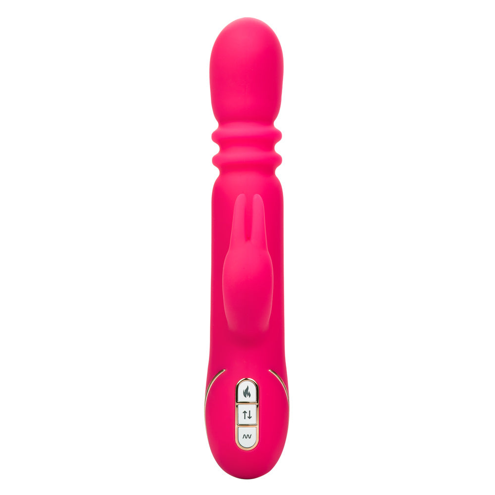 Jack Rabbit Signature Heated Silicone Triple Fantasy Rabbit - Pink - Not Very Vanilla