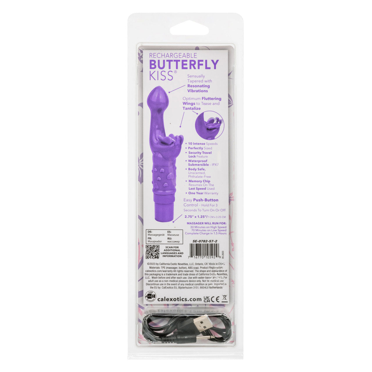 Rechargeable Butterfly Kiss - Purple - Not Very Vanilla