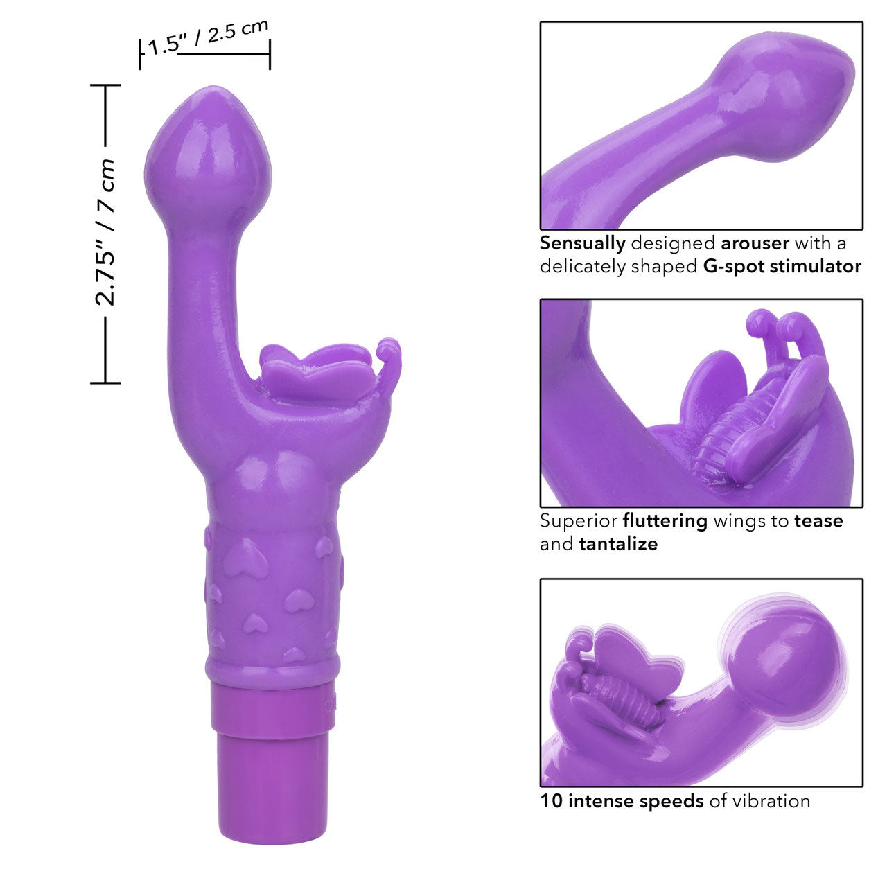 Rechargeable Butterfly Kiss - Purple - Not Very Vanilla