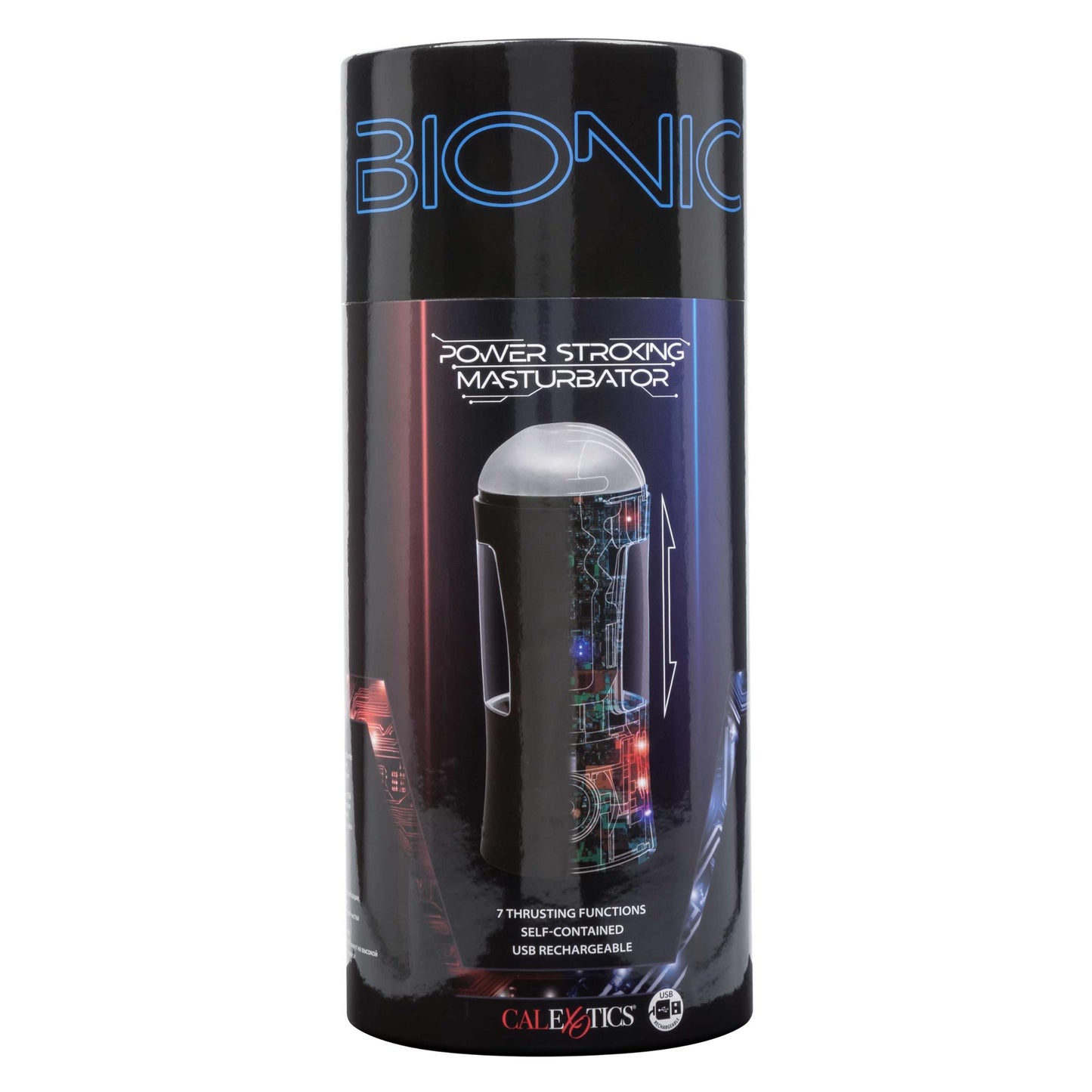 Bionic Power Stroking Masturbator - Black - Not Very Vanilla